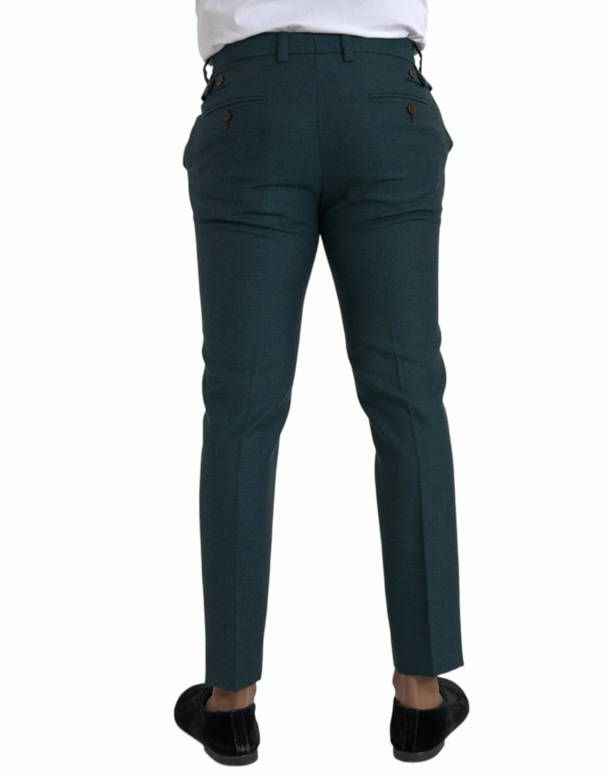 Dolce & Gabbana Wool Skinny Slim Dress Men's Pants