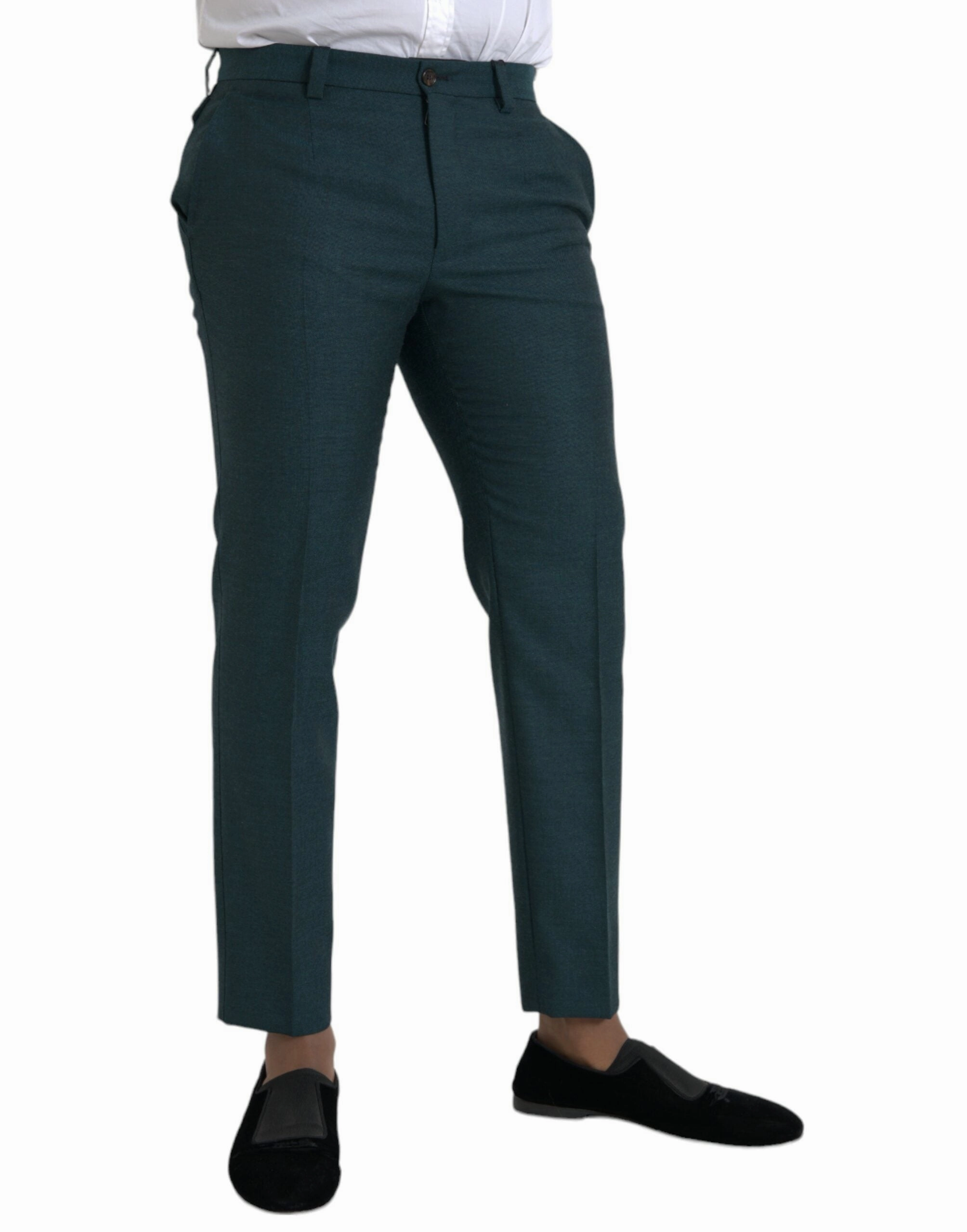 Dolce & Gabbana Wool Skinny Slim Dress Men's Pants
