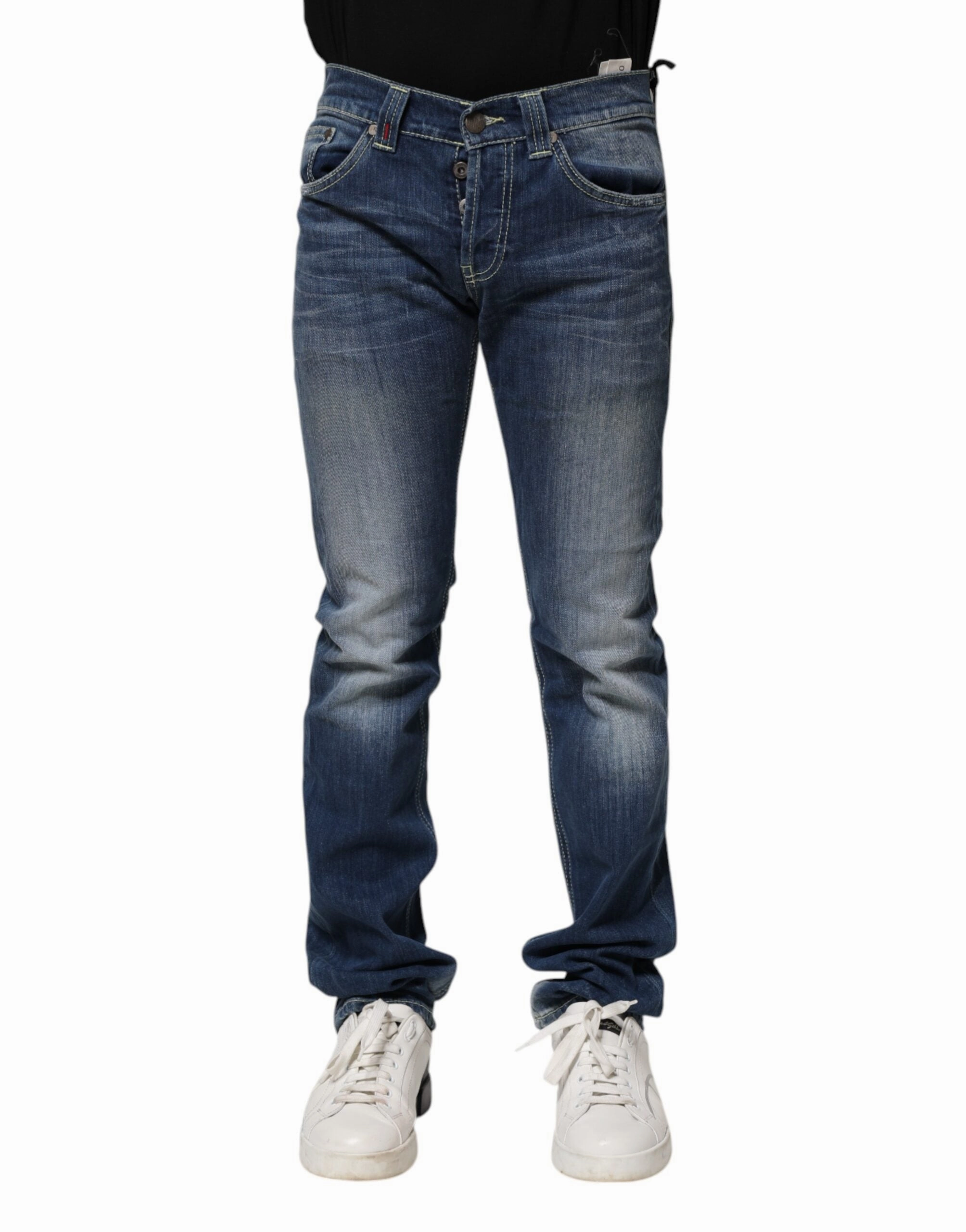 Dondup Washed Skinny Fit Casual Men Men's Jeans