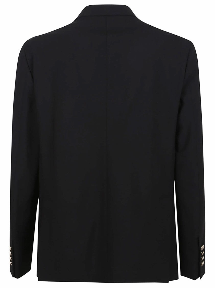 Double-Breasted Wool Blend Suit