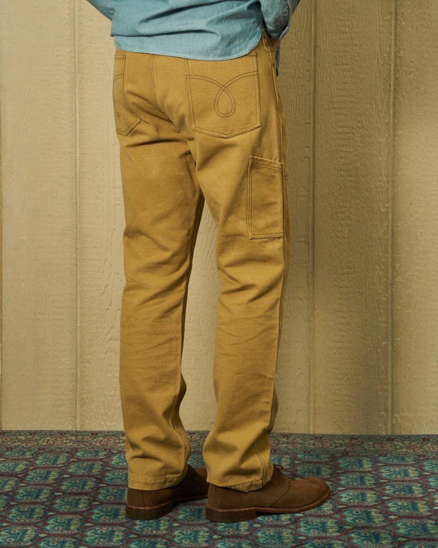 Double Knee Pants In British Khaki