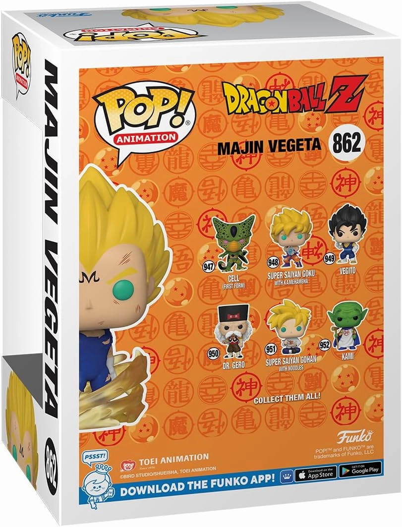 Dragon Ball Z Majin Vegeta (Glow in the Dark) Pop! Vinyl and Tee Set