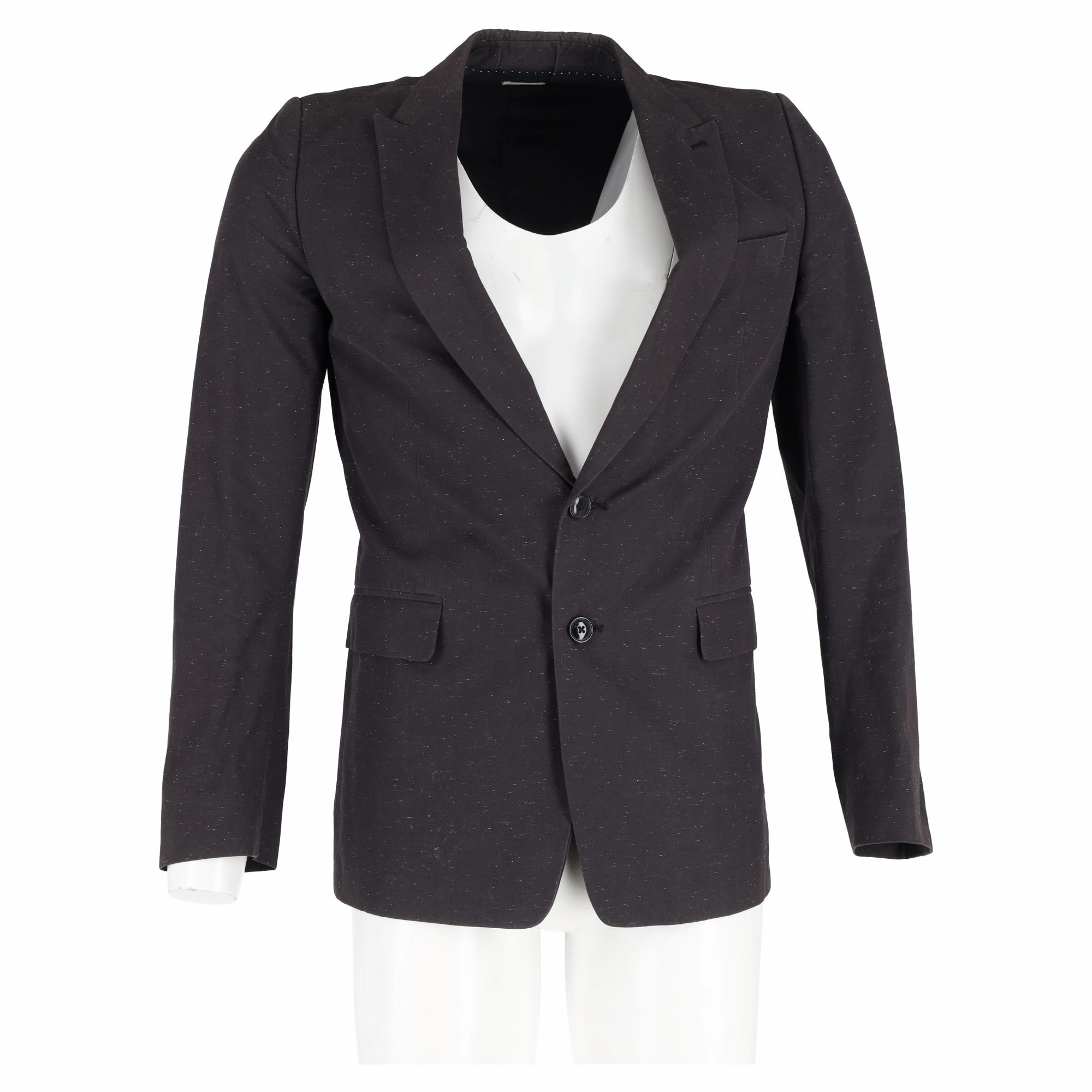 Dries Van Noten Single-Breasted Blazer in Black Wool