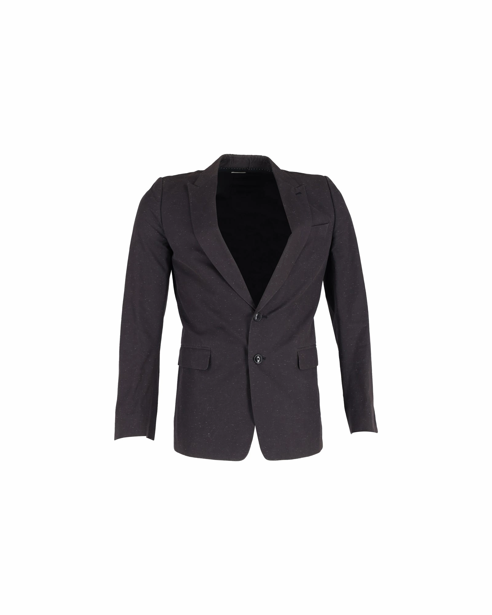 Dries Van Noten Single-Breasted Blazer in Black Wool