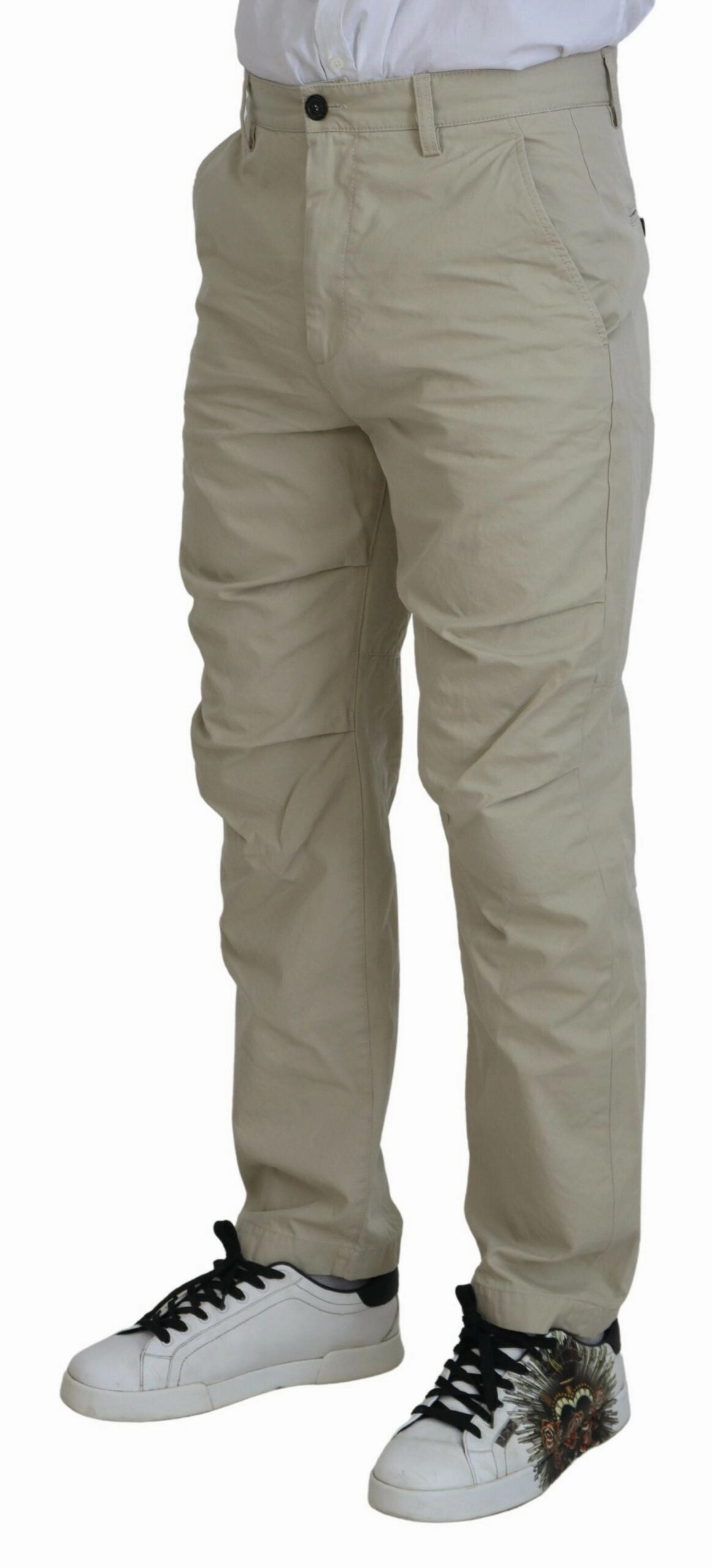 Dsqua  Cotton Straight Fit Men Casual Men's Pants
