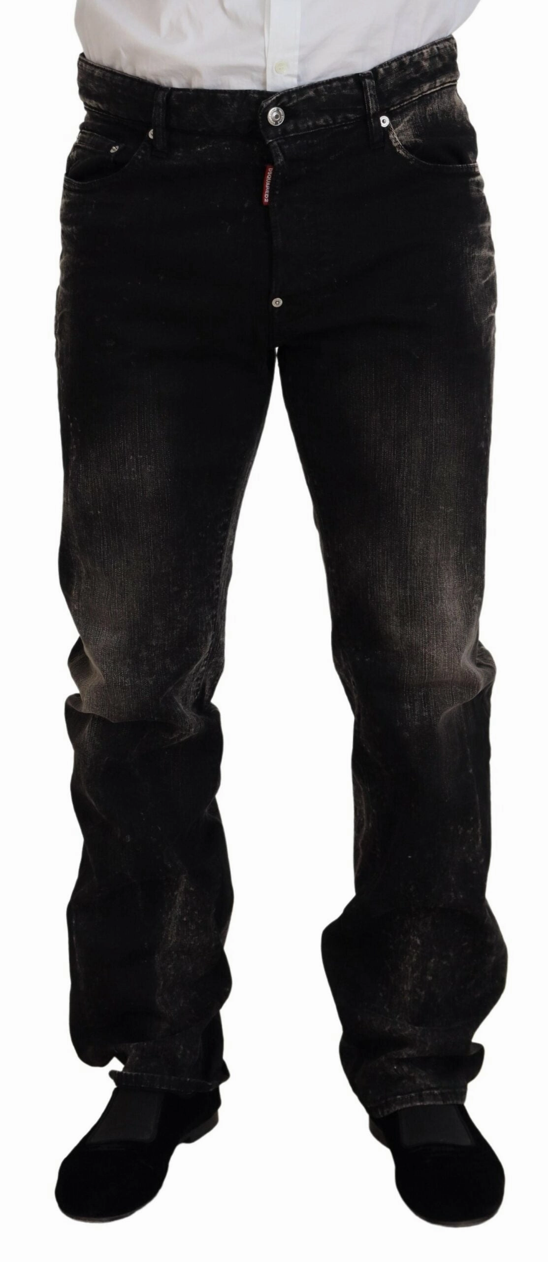 Dsqua  Washed Cotton Straight Fit Casual blue Men's Jeans