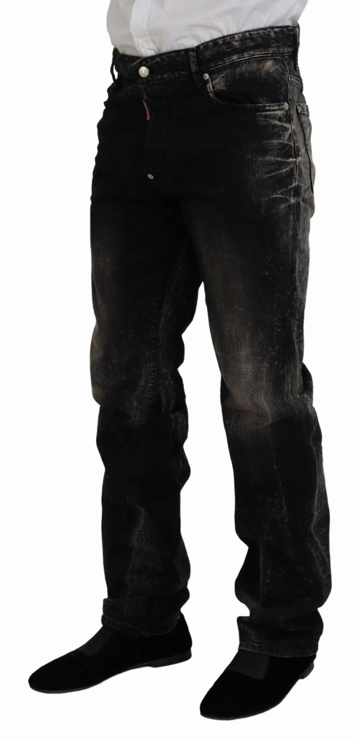 Dsqua  Washed Cotton Straight Fit Casual blue Men's Jeans
