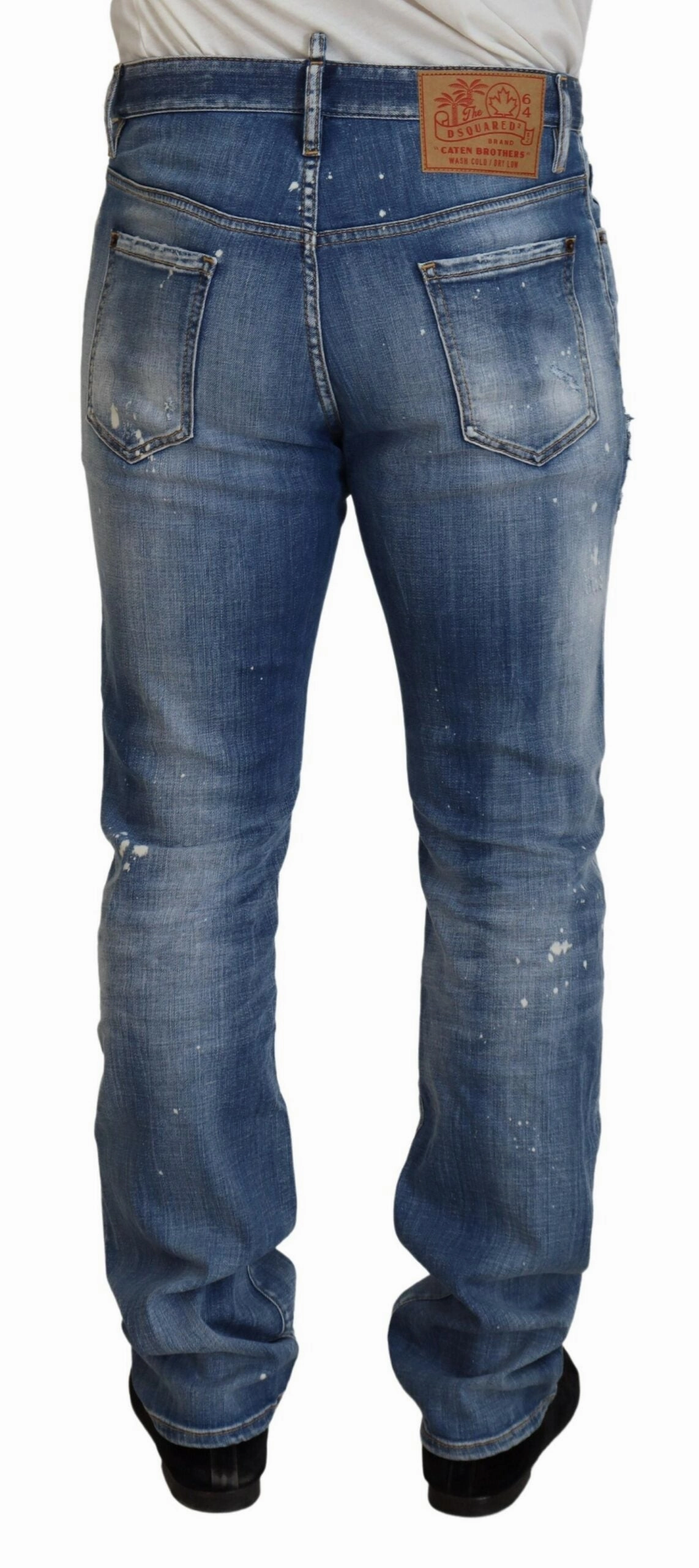 Dsqua  Washed Tatte Straight Fit Casual  Men's Jeans