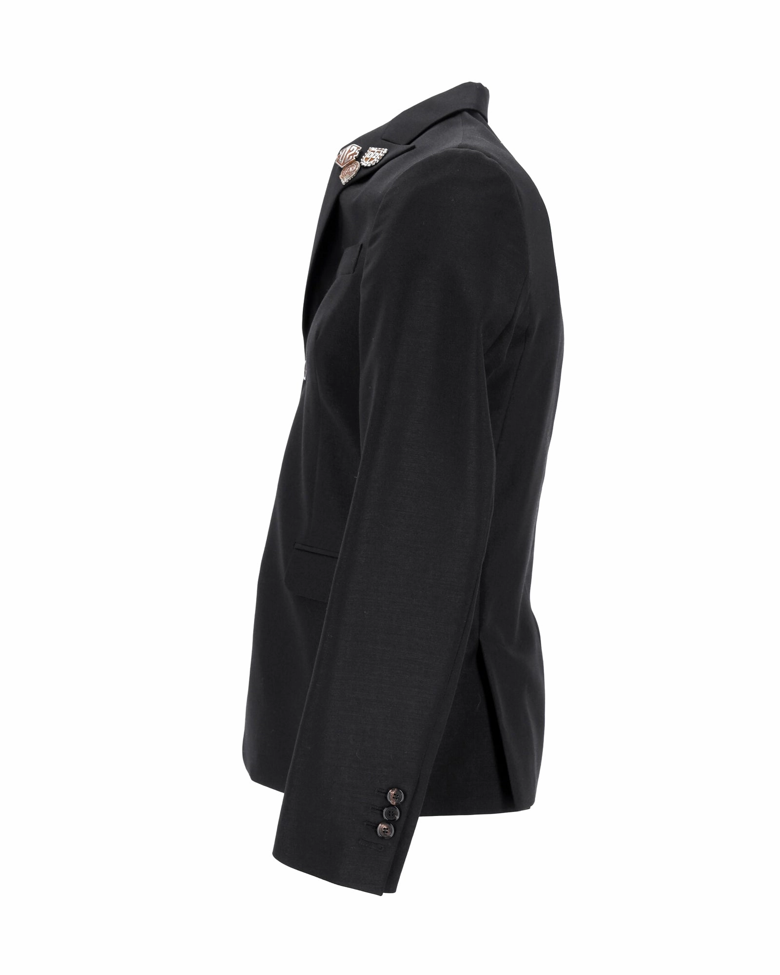 Dsquared2 Blazer with Pins in Black Polyester