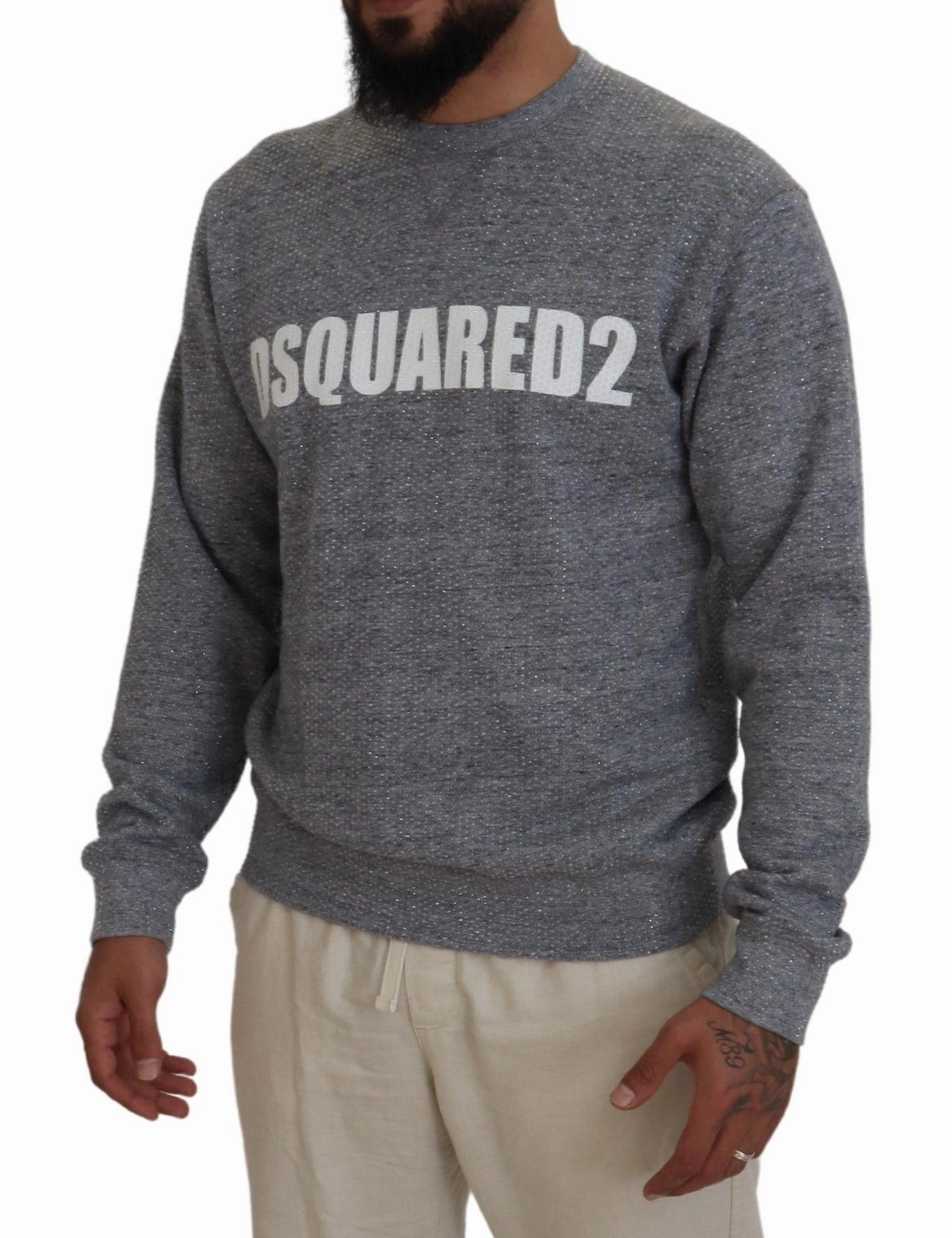 Dsquared2 Crystal Embellishment Men Pullover Men's Sweater (Pre-Owned)