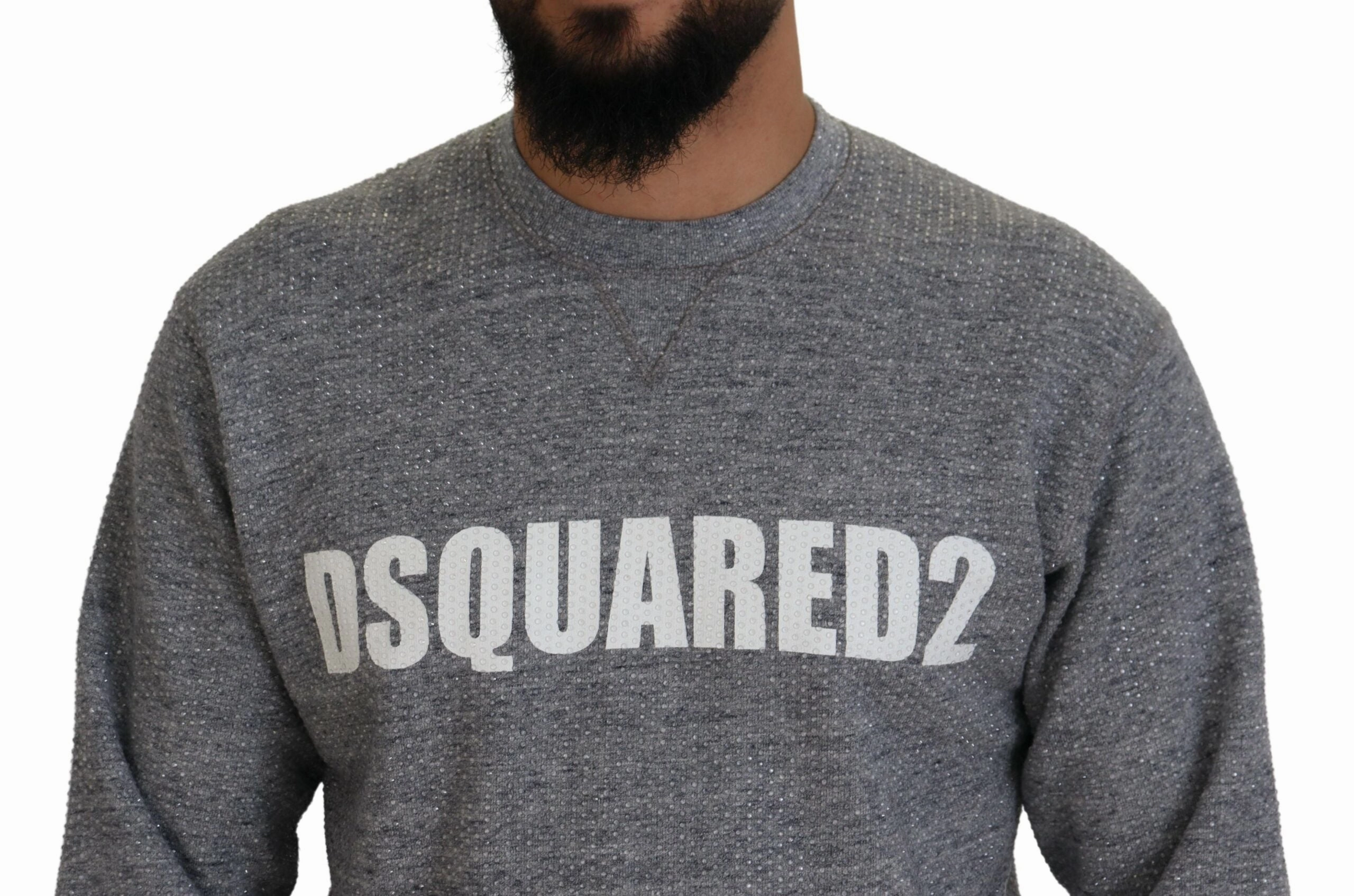 Dsquared2 Crystal Embellishment Men Pullover Men's Sweater (Pre-Owned)