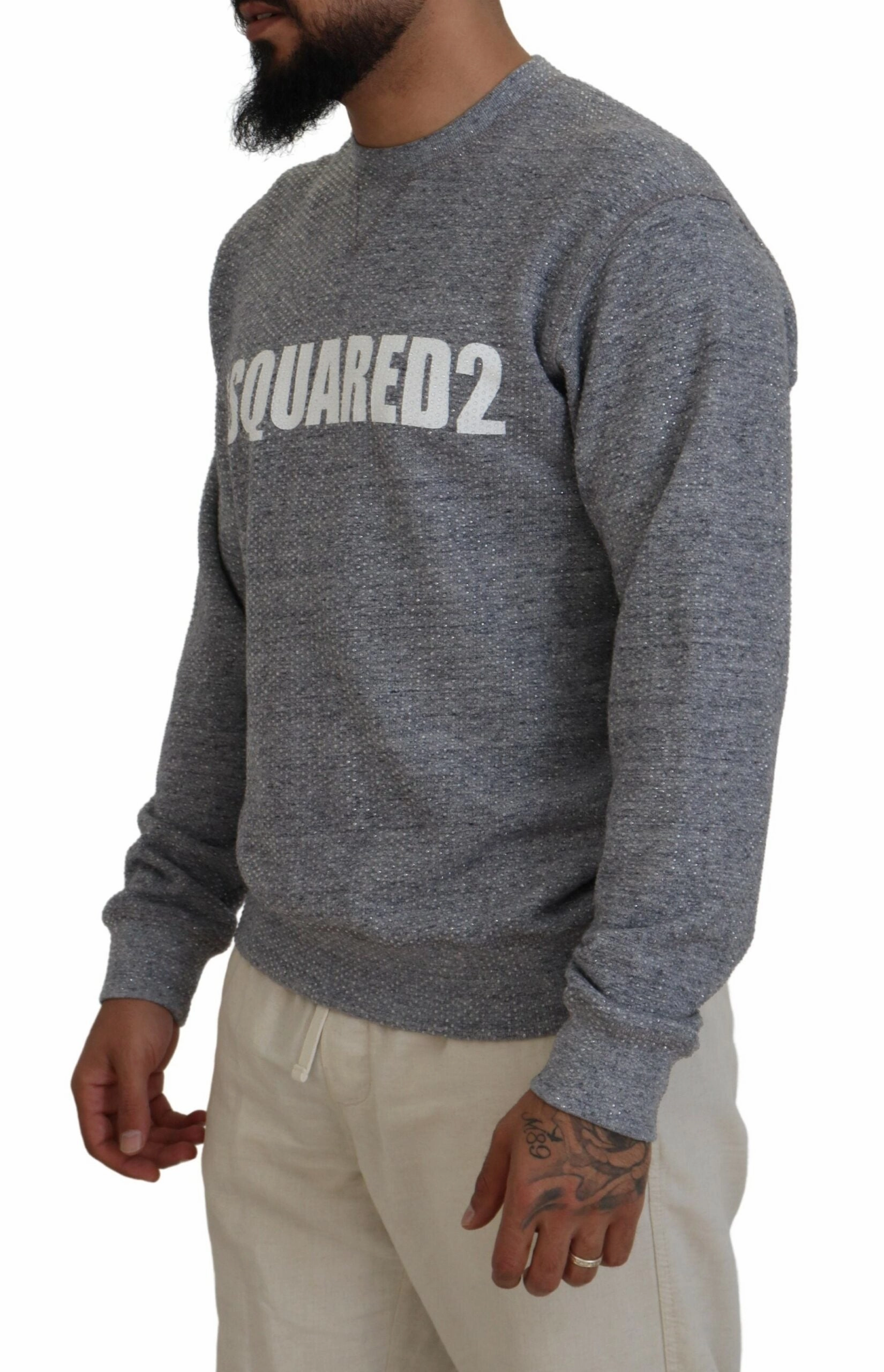 Dsquared2 Crystal Embellishment Men Pullover Men's Sweater (Pre-Owned)