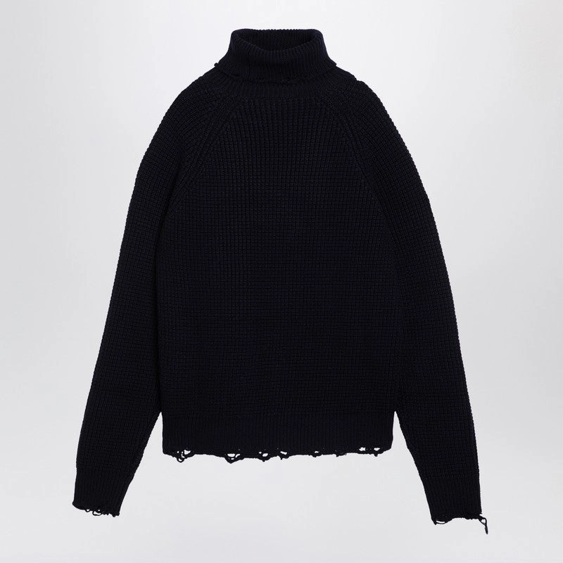 Dsquared2 Men's blue Turtleneck Sweater In Wool