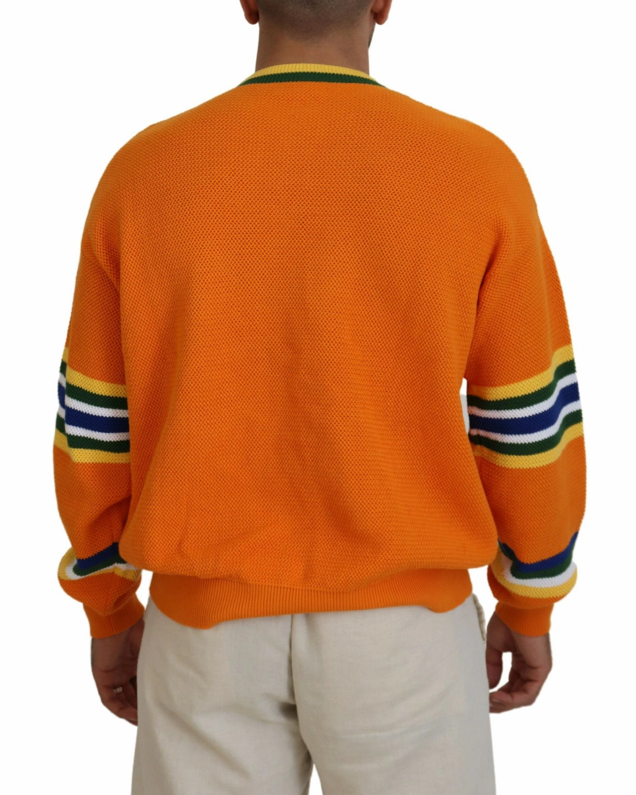 Dsquared2 Printed Long Sleeves Men Pullover Men's Sweater (Pre-Owned)