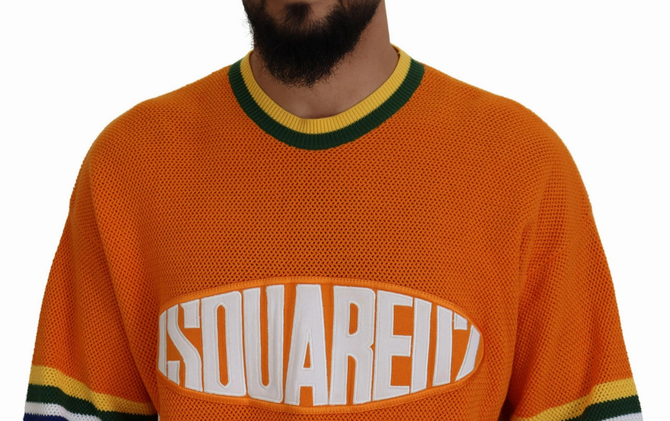 Dsquared2 Printed Long Sleeves Men Pullover Men's Sweater (Pre-Owned)