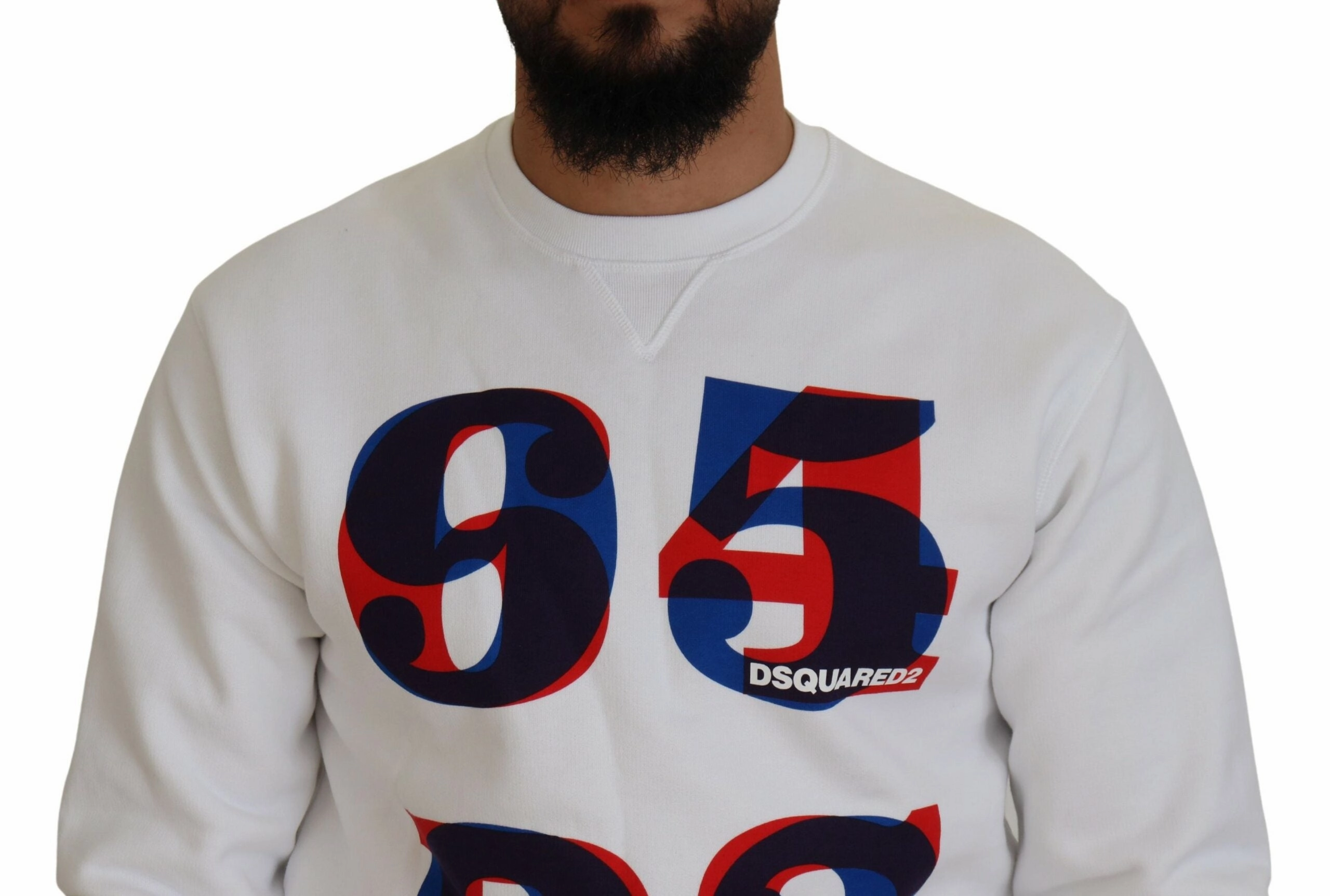 Dsquared2 Printed Long Sleeves Pullover Men's Sweater (Pre-Owned)