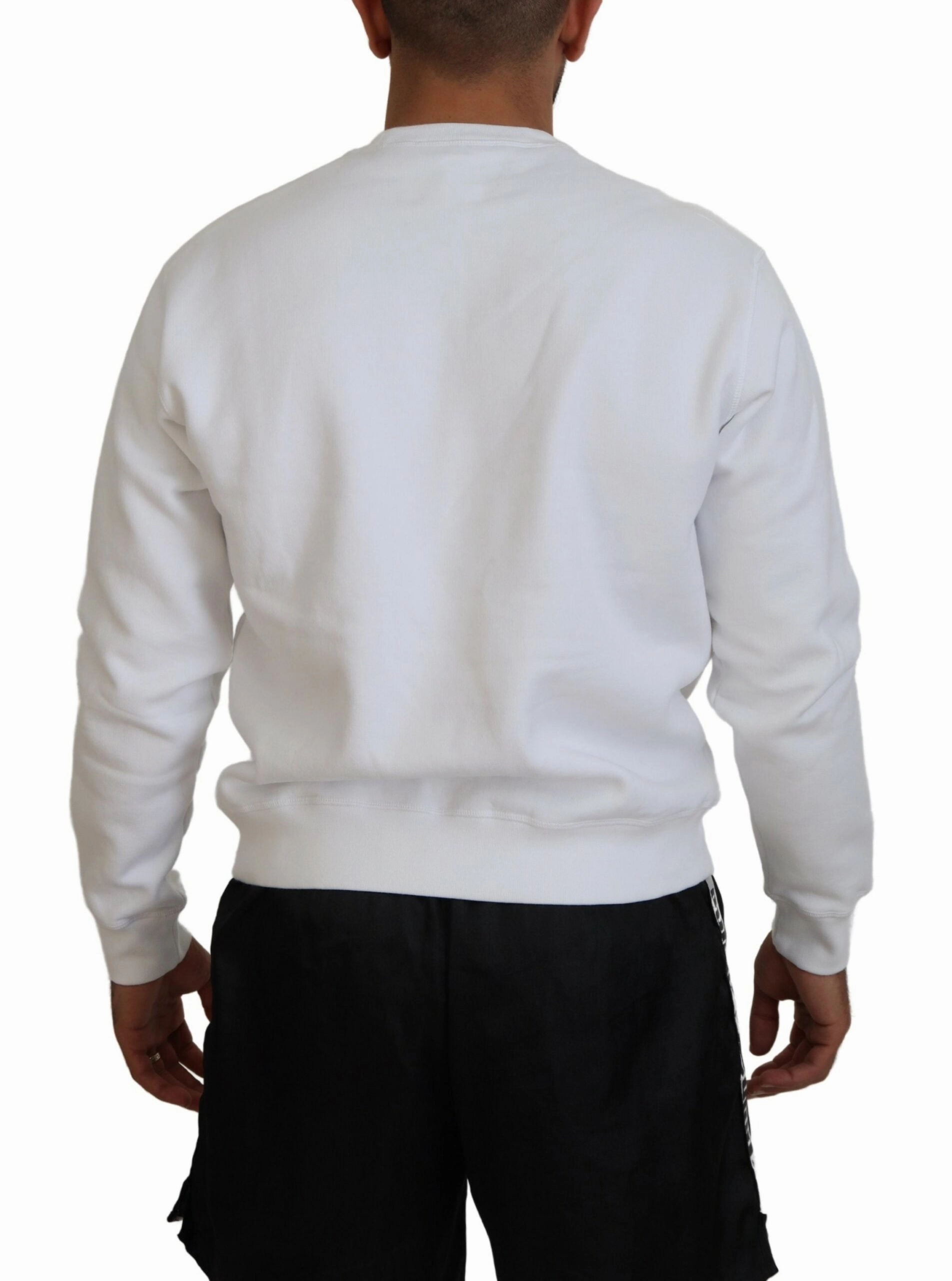 Dsquared2 Printed Long Sleeves Pullover Men's Sweater (Pre-Owned)