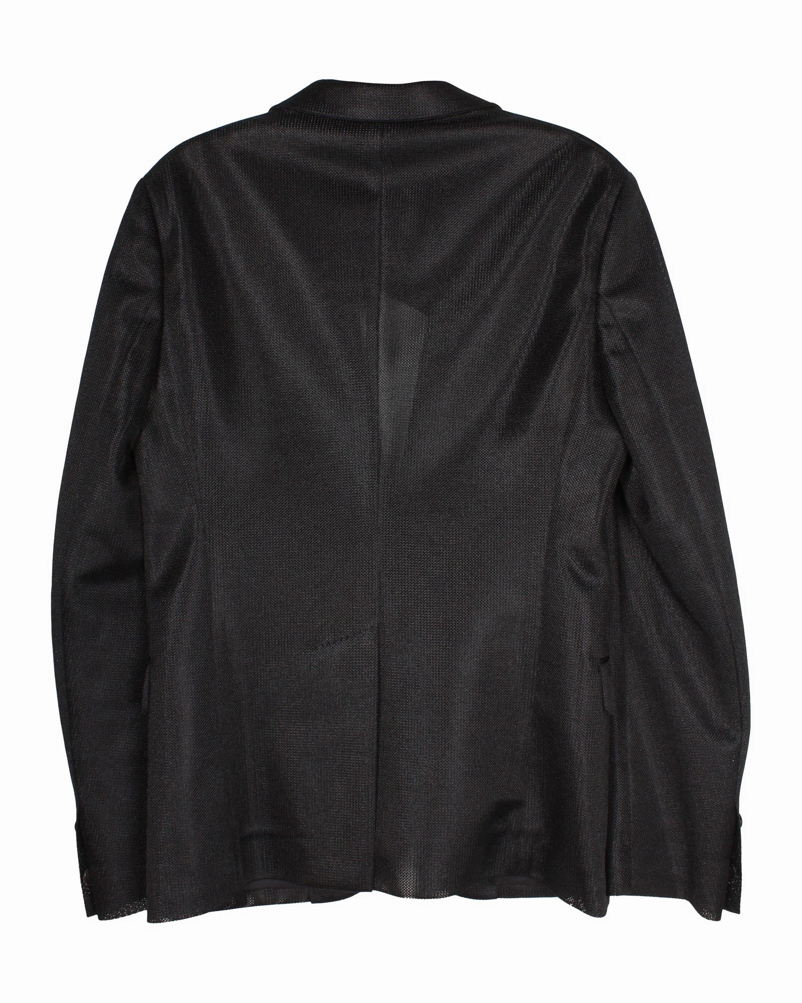 Dsquared2 Semi-sheer Mesh Tailored Blazer in Black Polyester