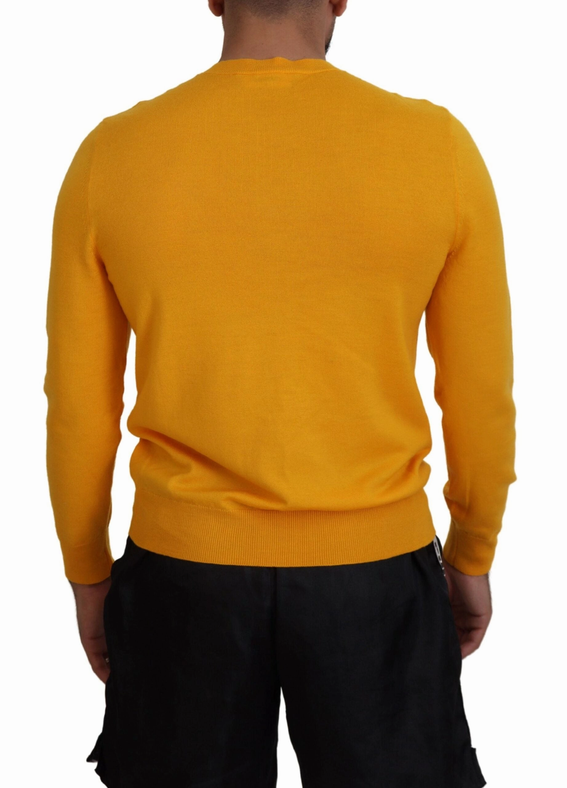 Dsquared2 Wool Long Sleeves Men Pullover Men's Sweater (Pre-Owned)