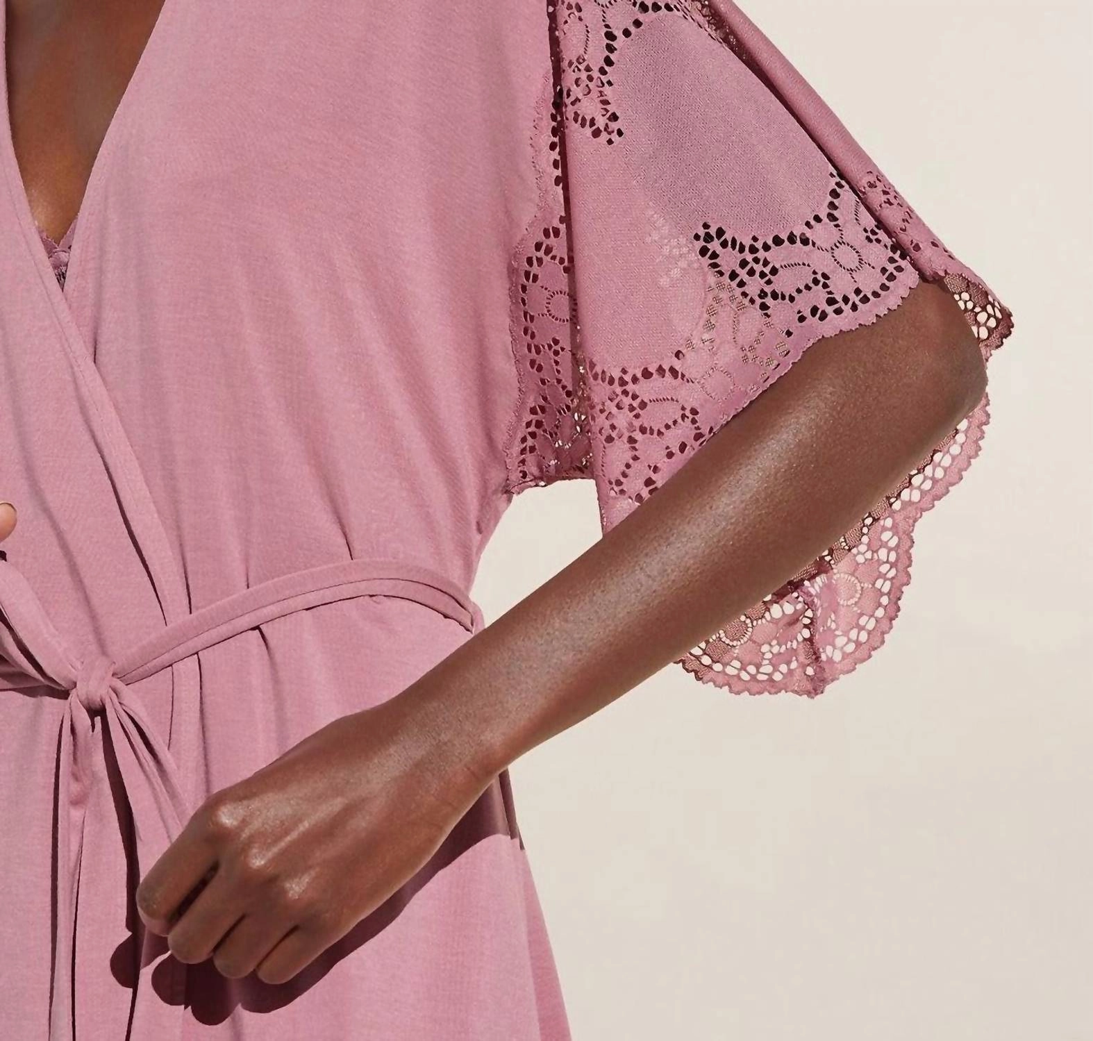 Eberjey Beatrix Robe In Foxglove