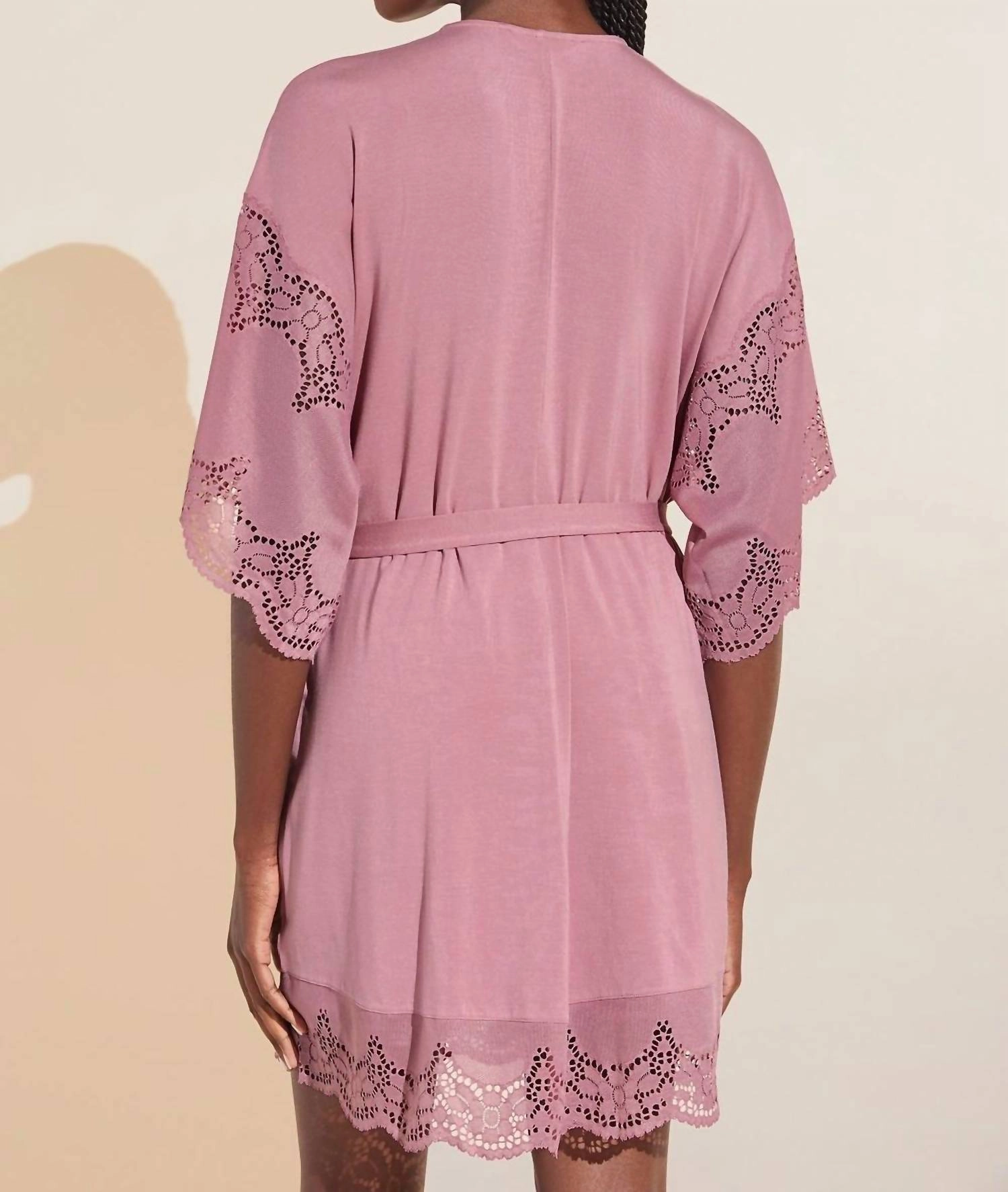Eberjey Beatrix Robe In Foxglove