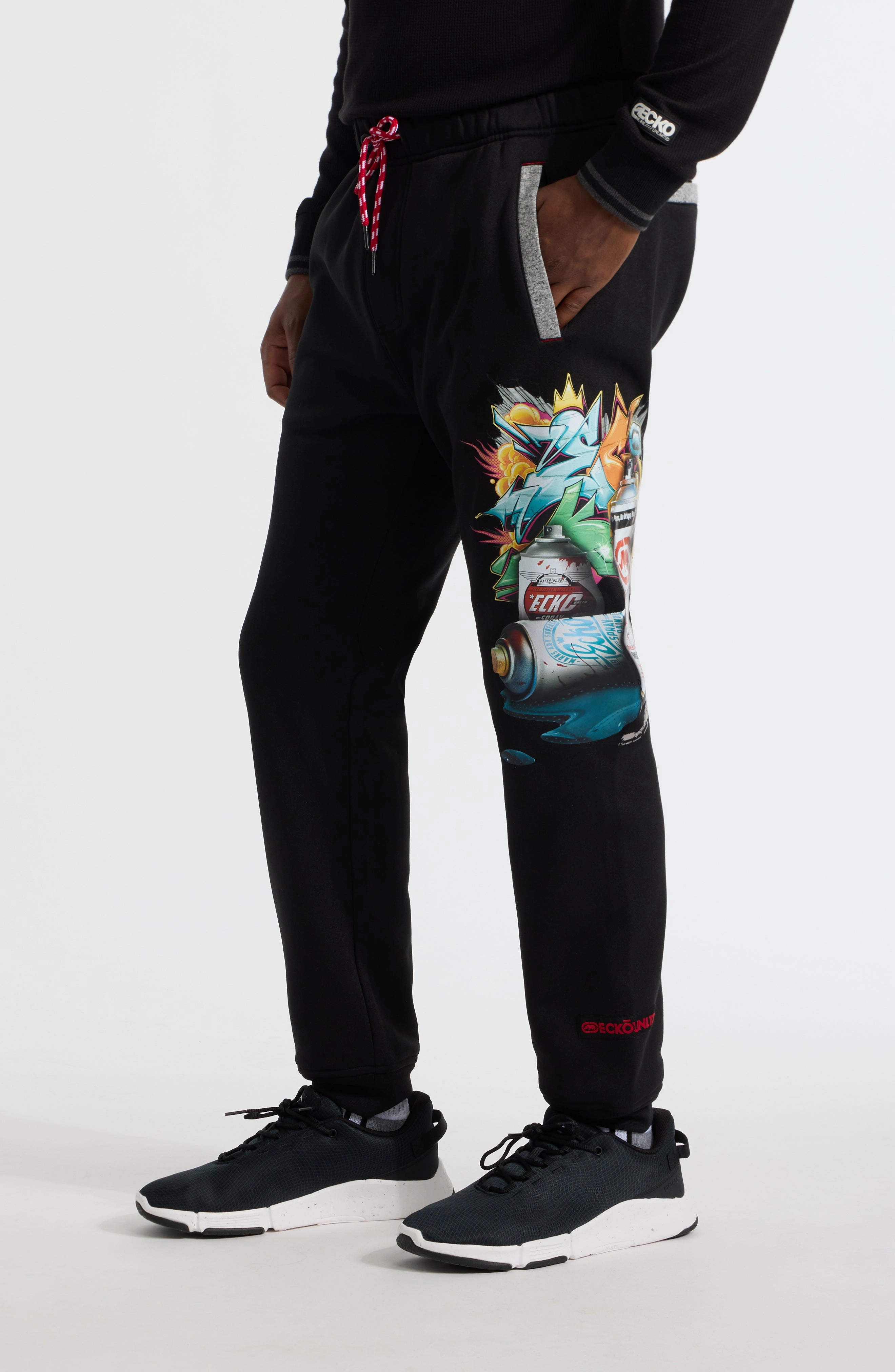 Ecko Unltd. Men's Spray Town Down Jogger
