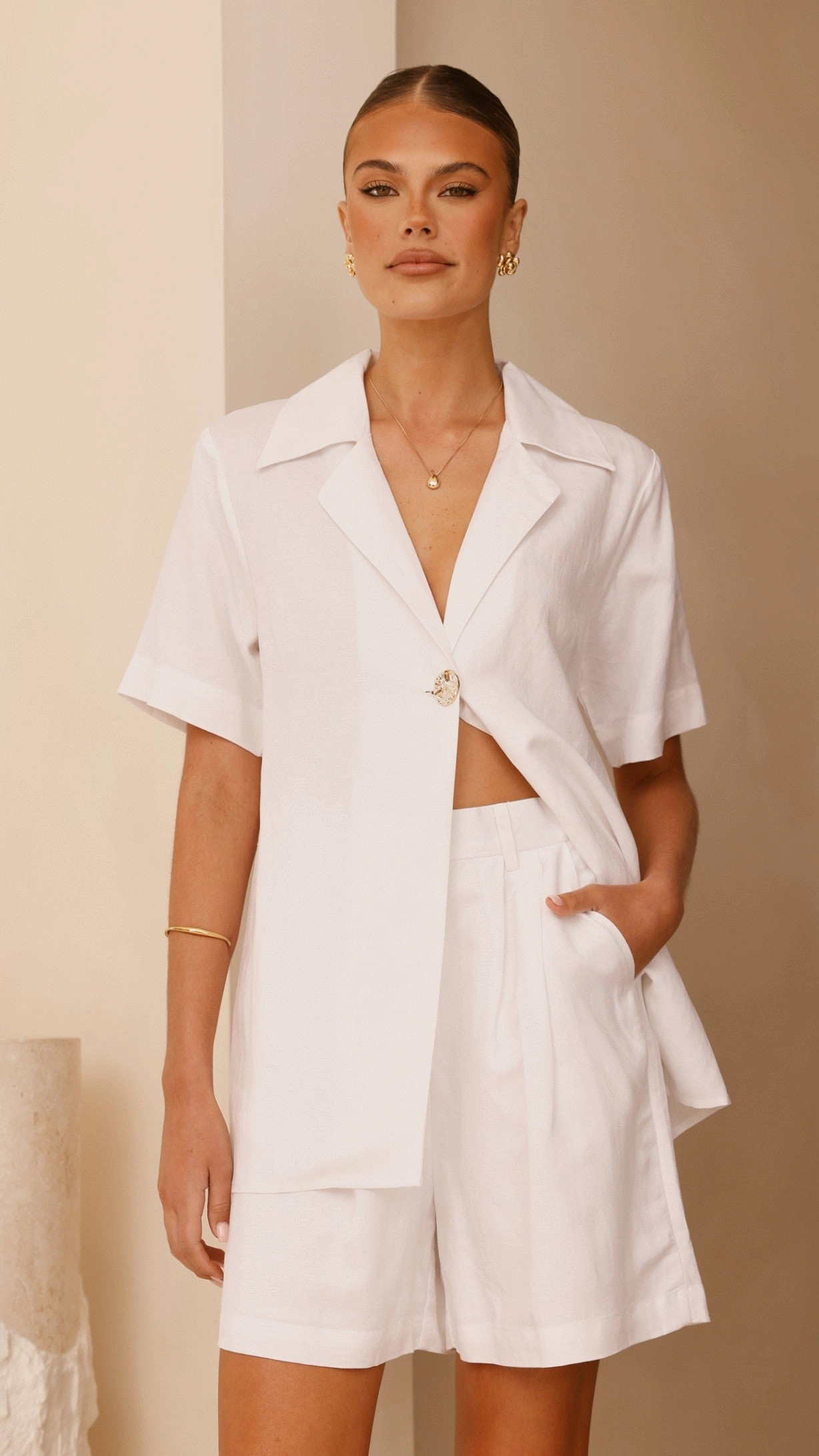 Emmaline Shorts - White
