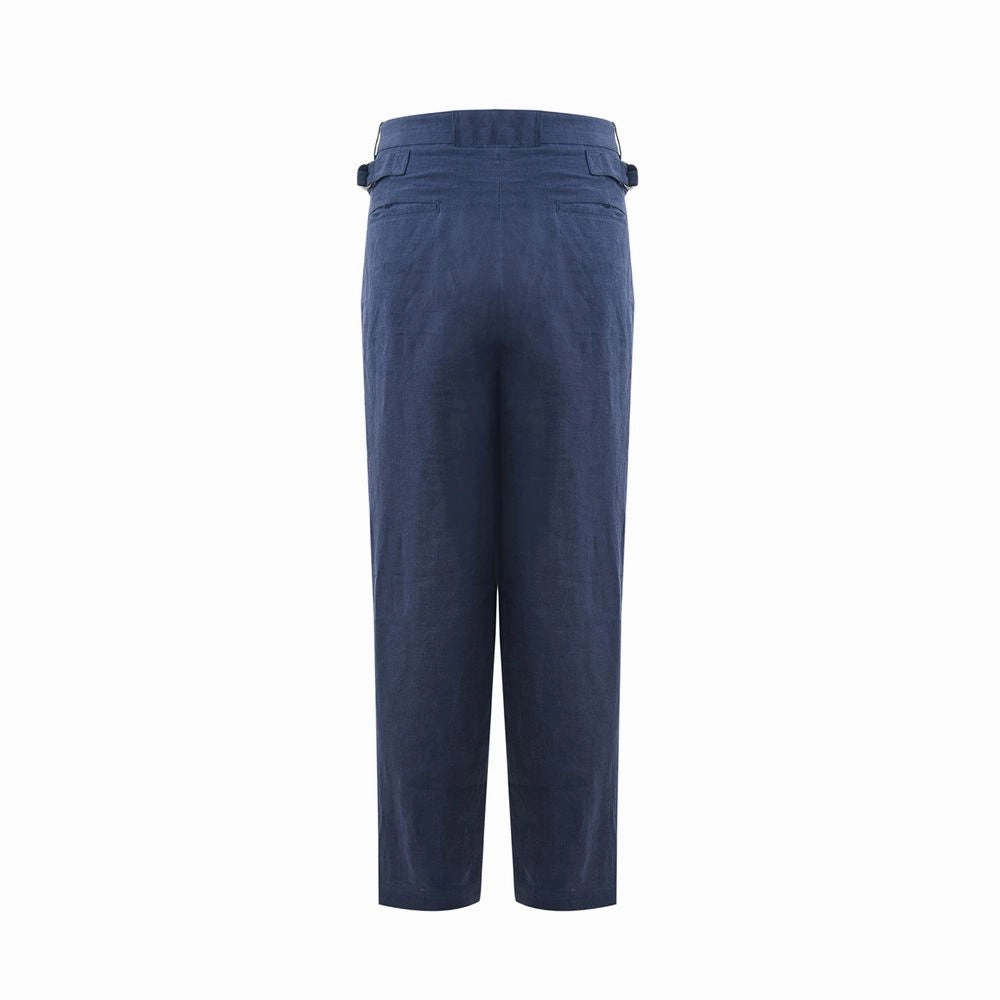 Emporio Armani Elegant Linen Trousers for Men's Men