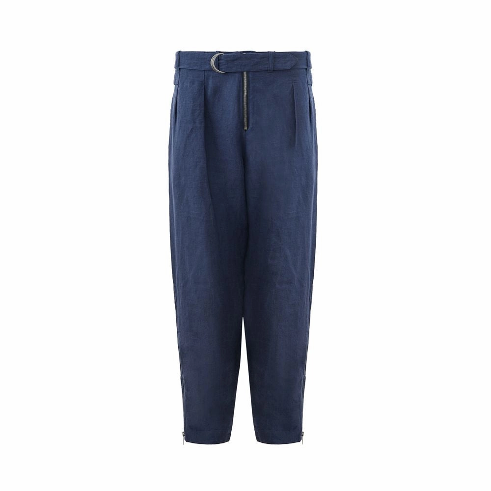 Emporio Armani Elegant Linen Trousers for Men's Men