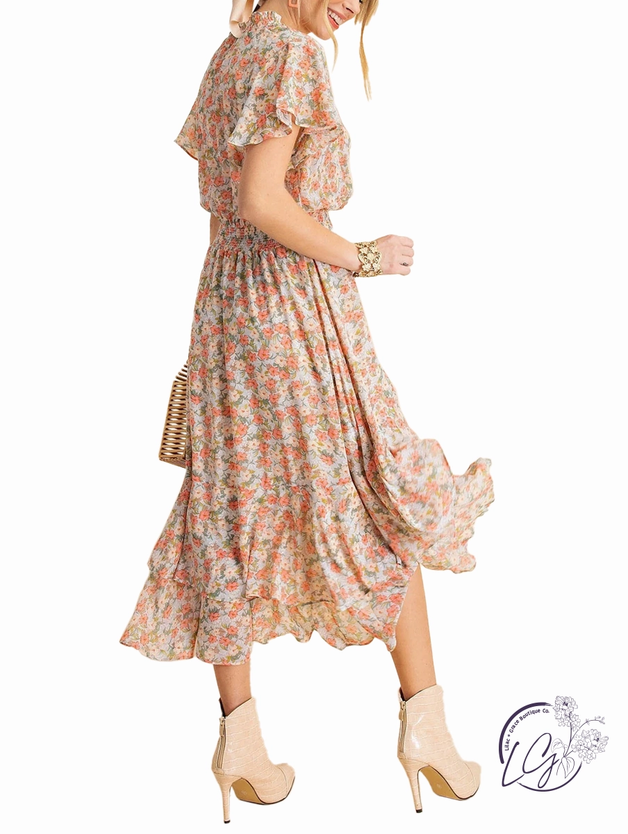 Enchanted Garden Printed Dress