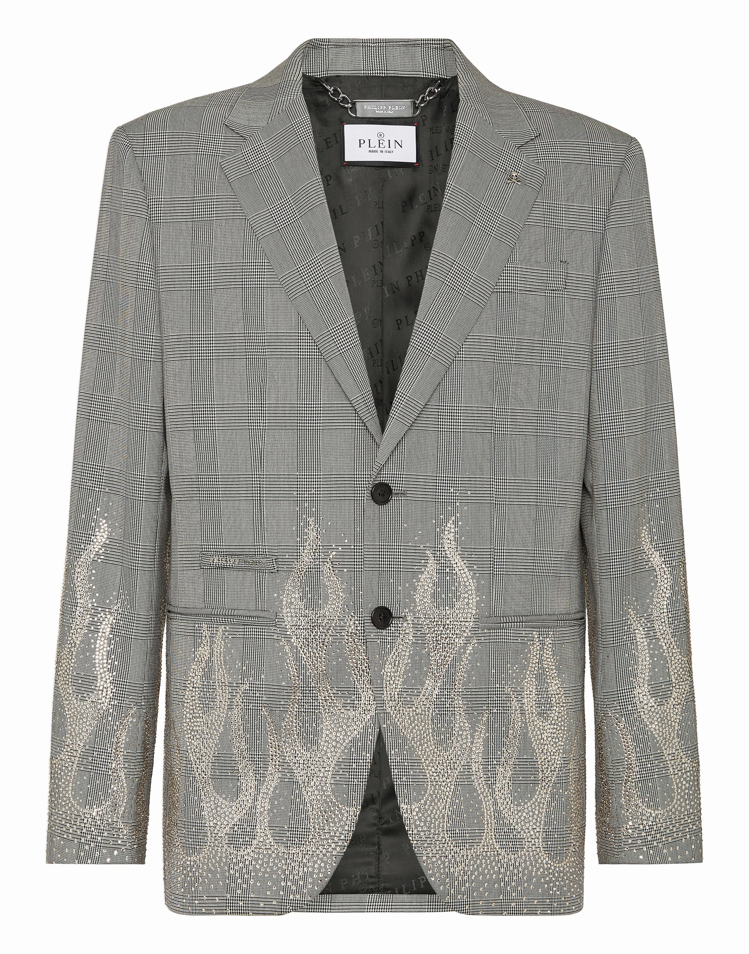 English Check Blazer LS Strass Flame