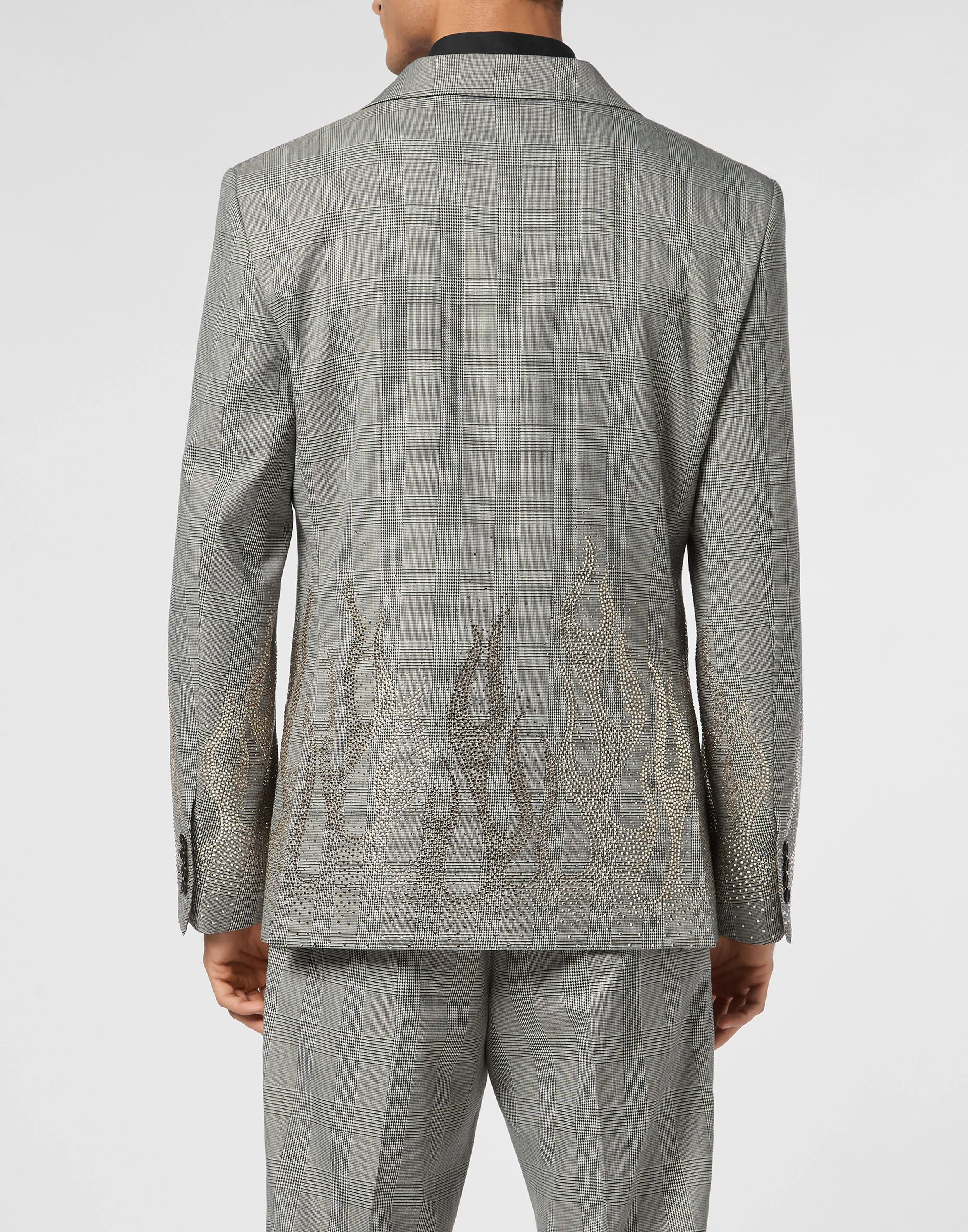 English Check Blazer LS Strass Flame