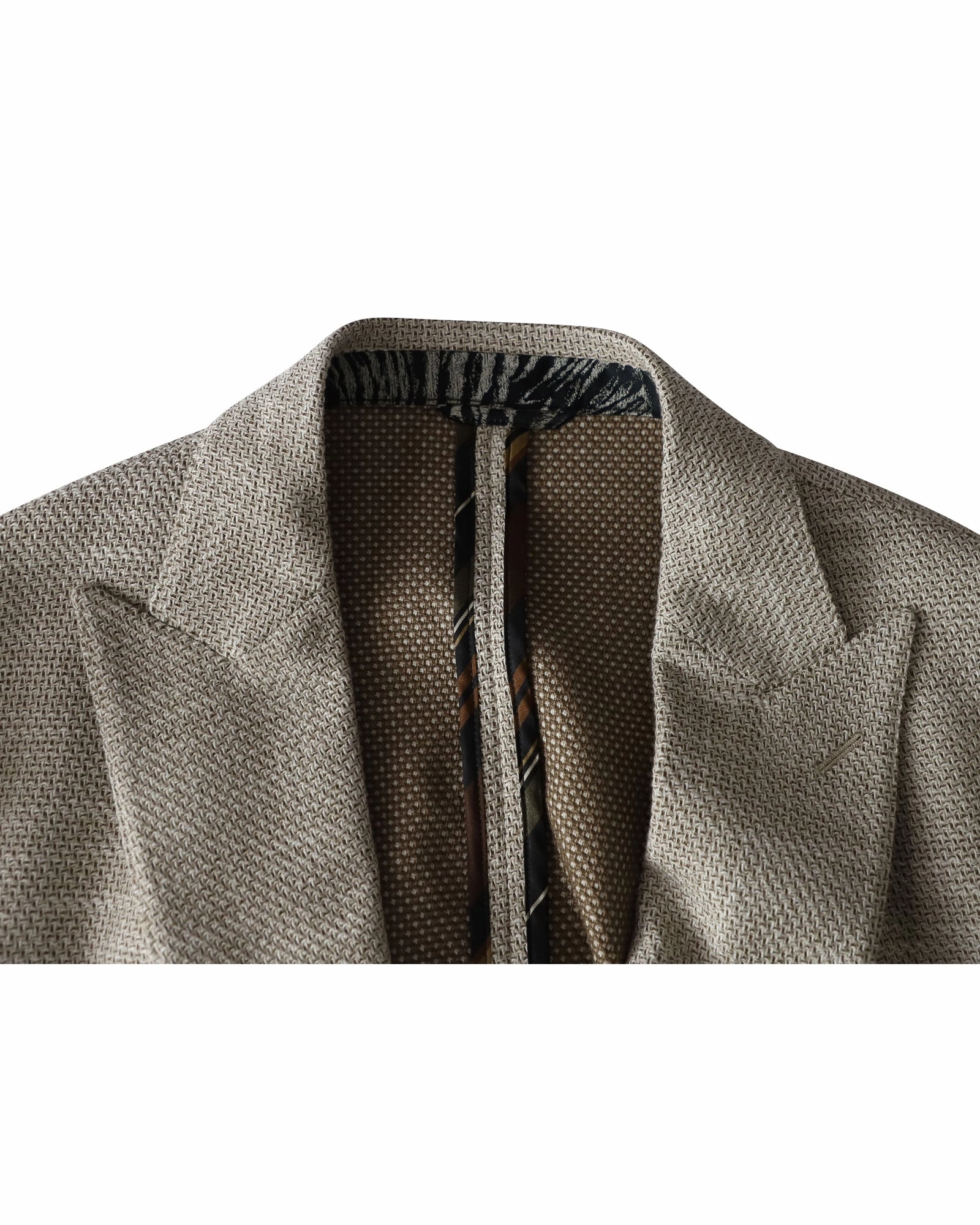 Etro Textured Double-Breasted Blazer in Brown Cotton