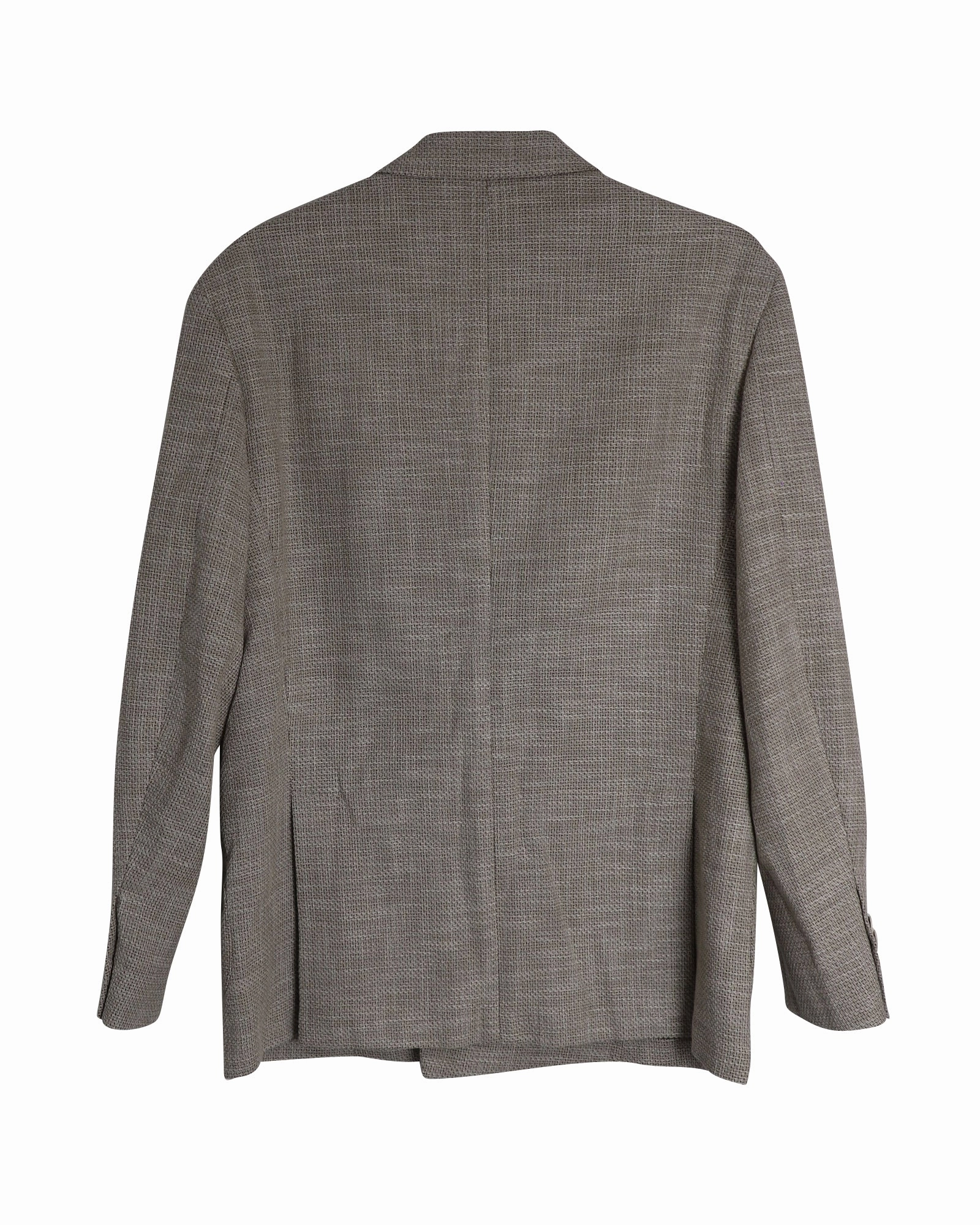 Etro Textured Double-Breasted Blazer in Brown Cotton