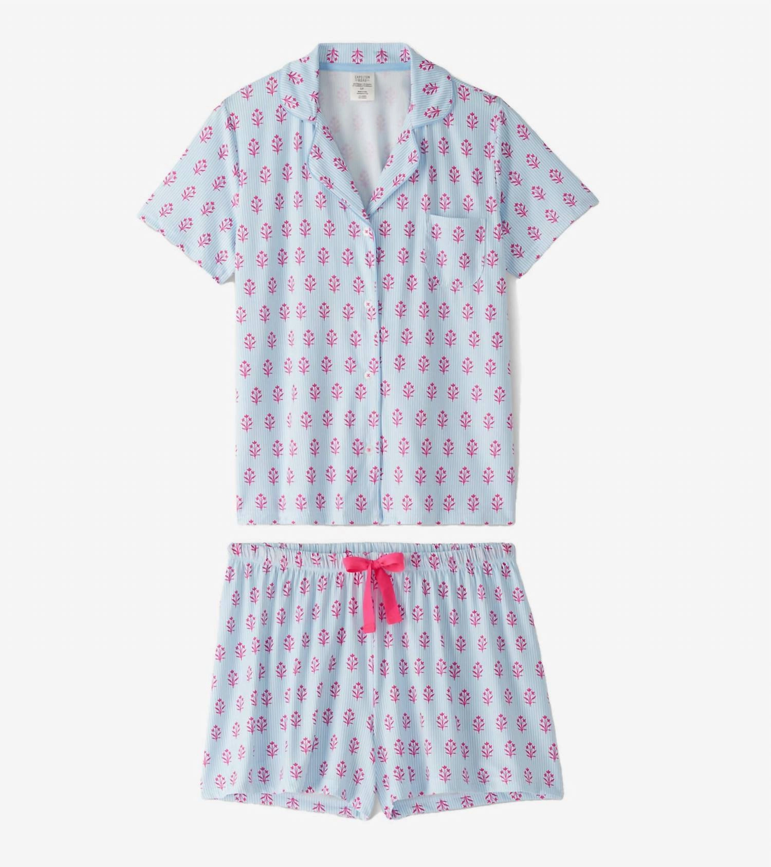 Everyday Short Pajama Set In Wild Flowers