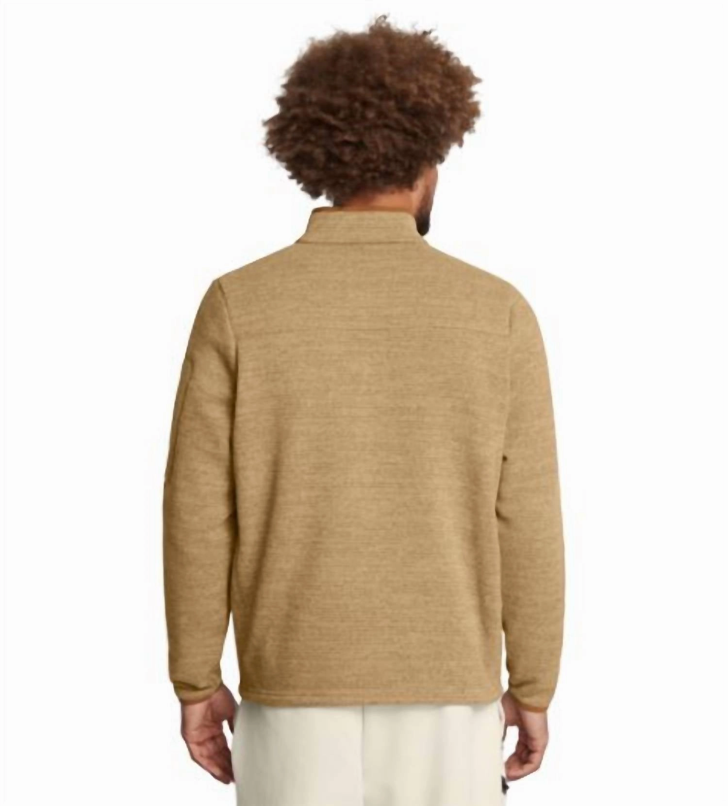 Expanse Specialist .25 Zip Sweater In Camel/coyote