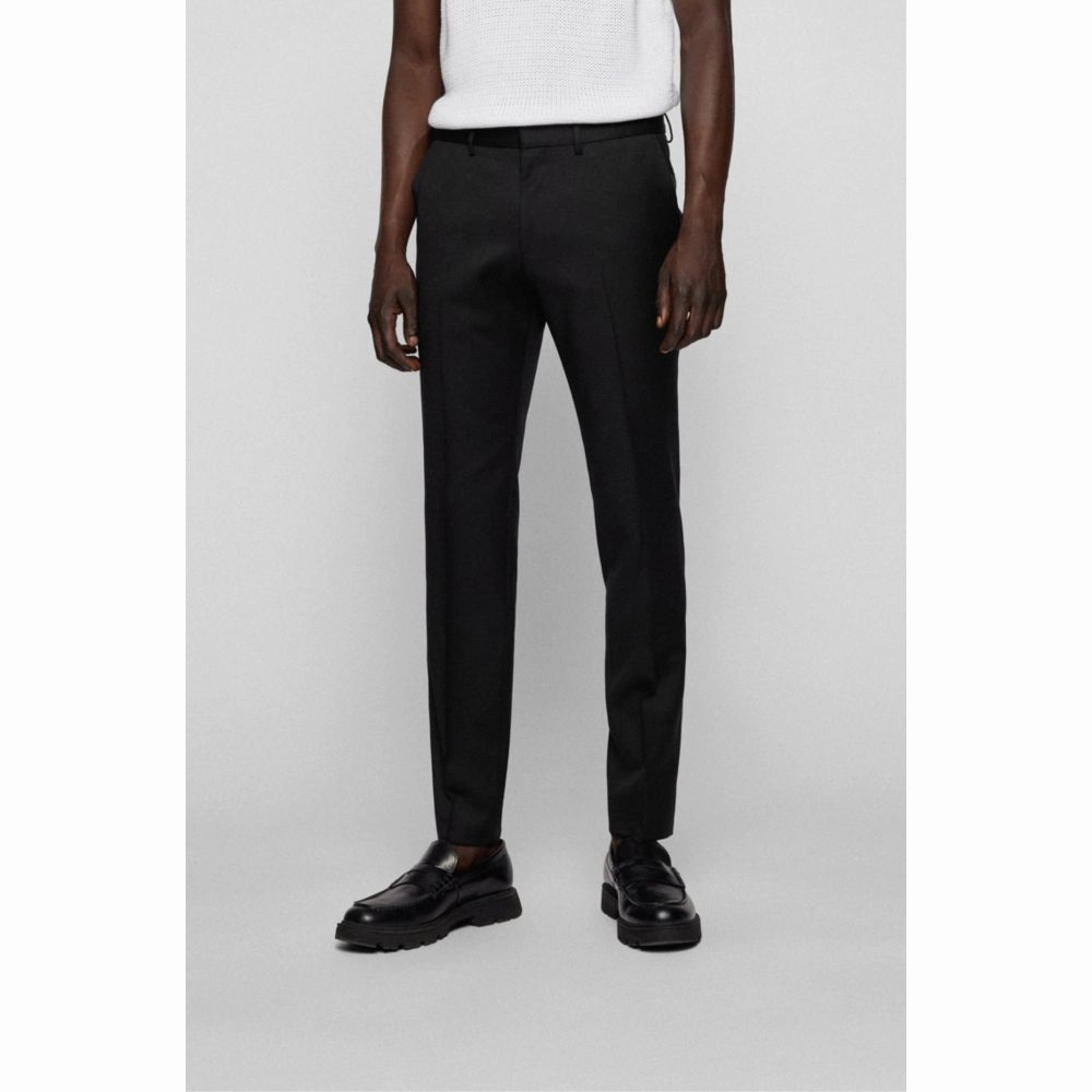 Extra-slim-fit pants in virgin-wool serge
