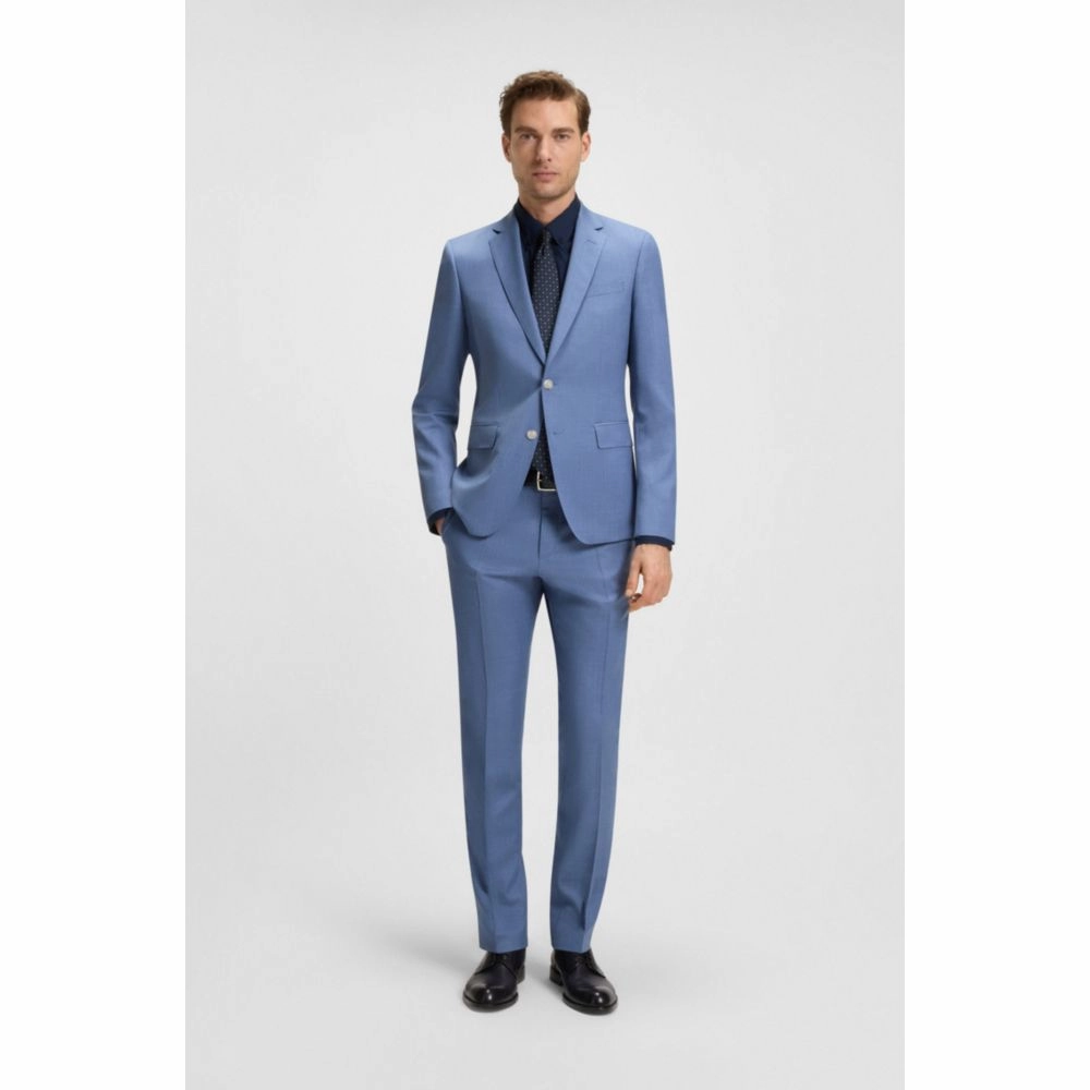 Extra-slim-fit pants in virgin-wool serge
