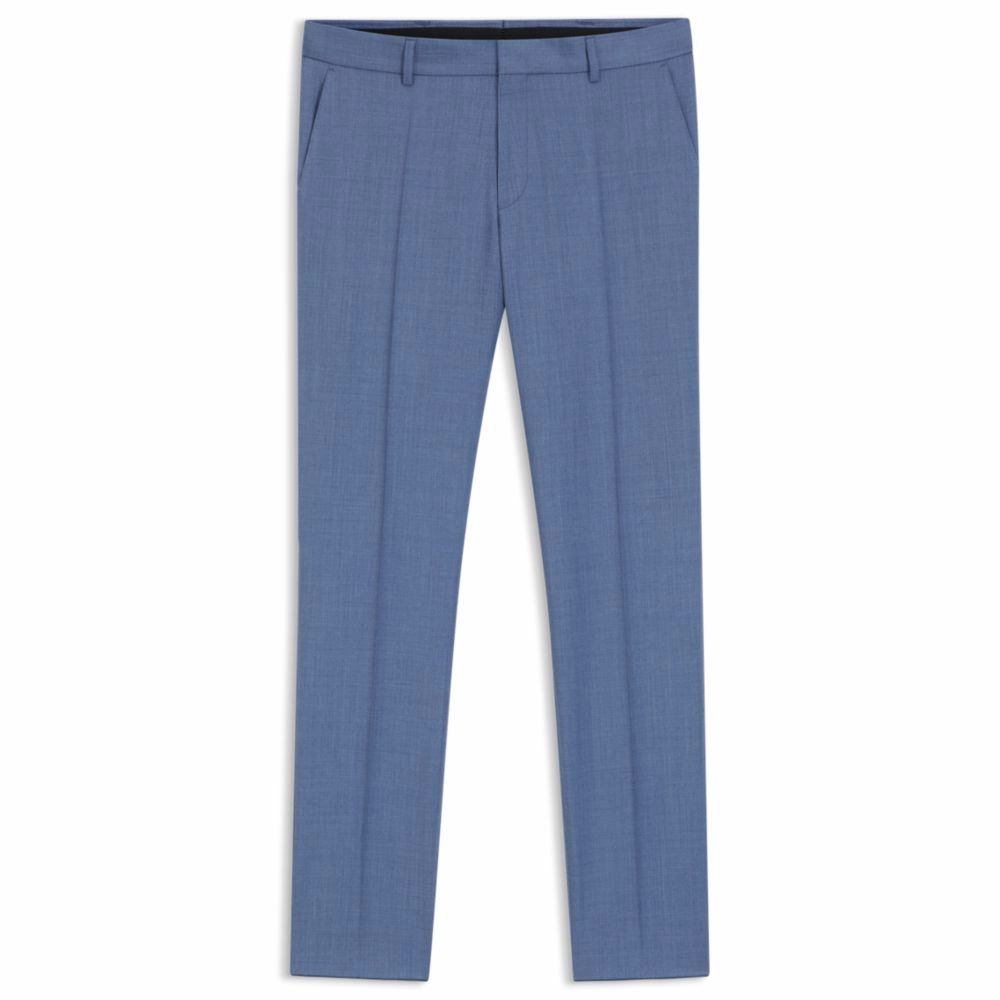 Extra-slim-fit pants in virgin-wool serge