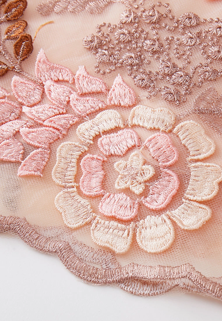 Fairy Tale Embroidered Mesh Dress