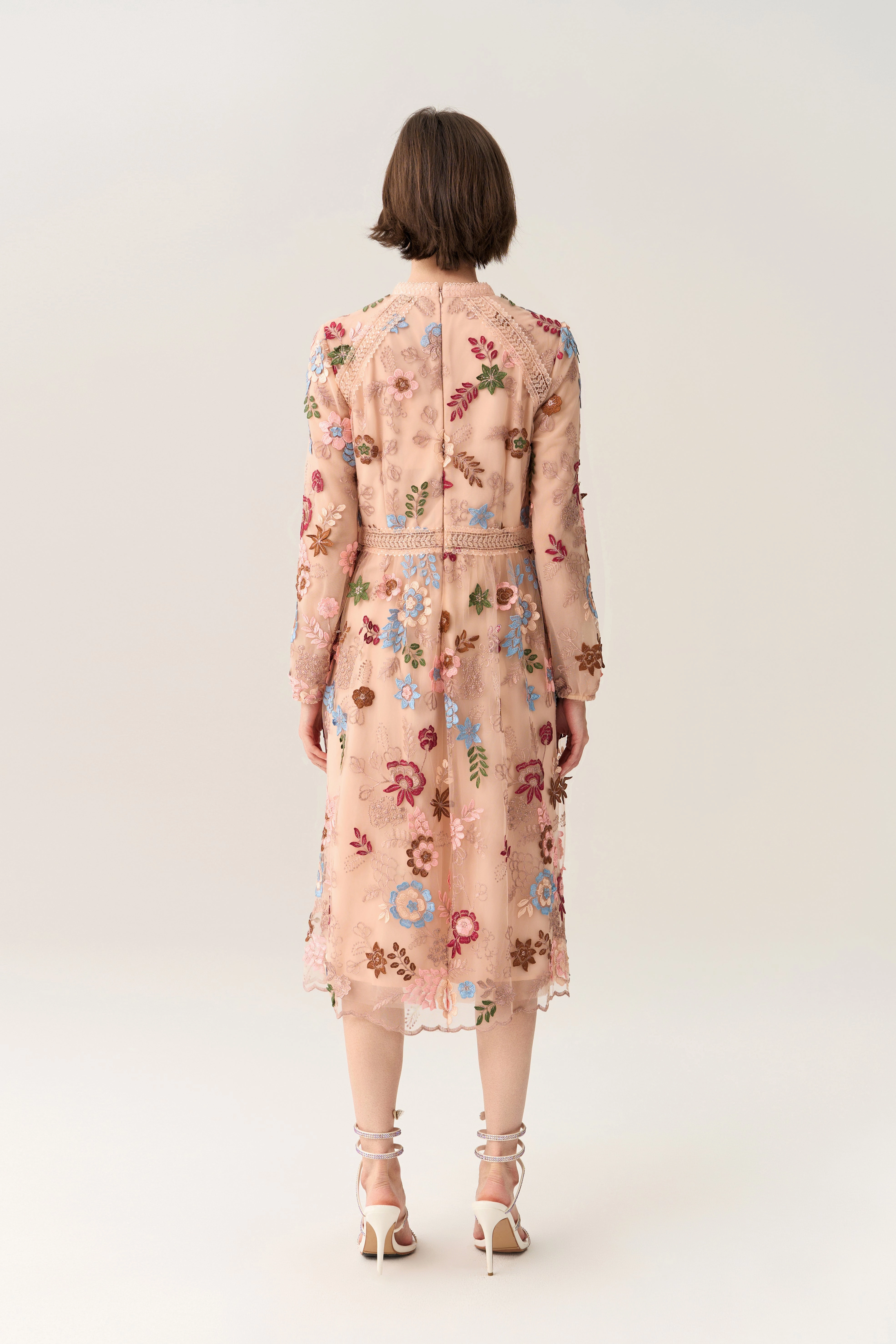 Fairy Tale Embroidered Mesh Dress