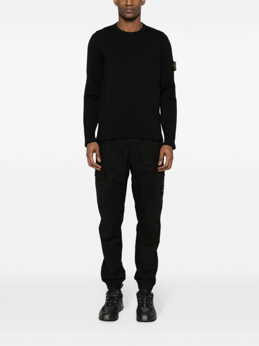 Fisherman's Knit Sweater With Raised Seam Detail And Detachable Compass Badge
