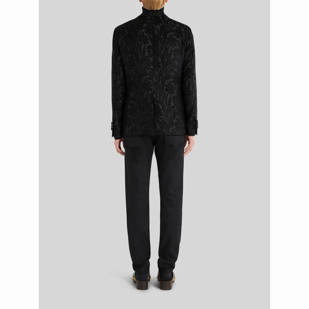 FLORAL FOLIAGE JACQUARD JACKET