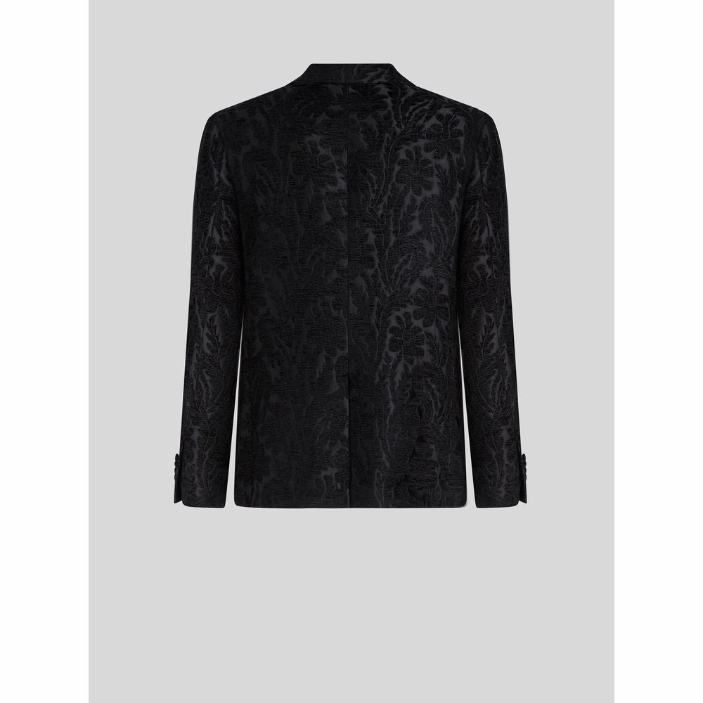 FLORAL FOLIAGE JACQUARD JACKET