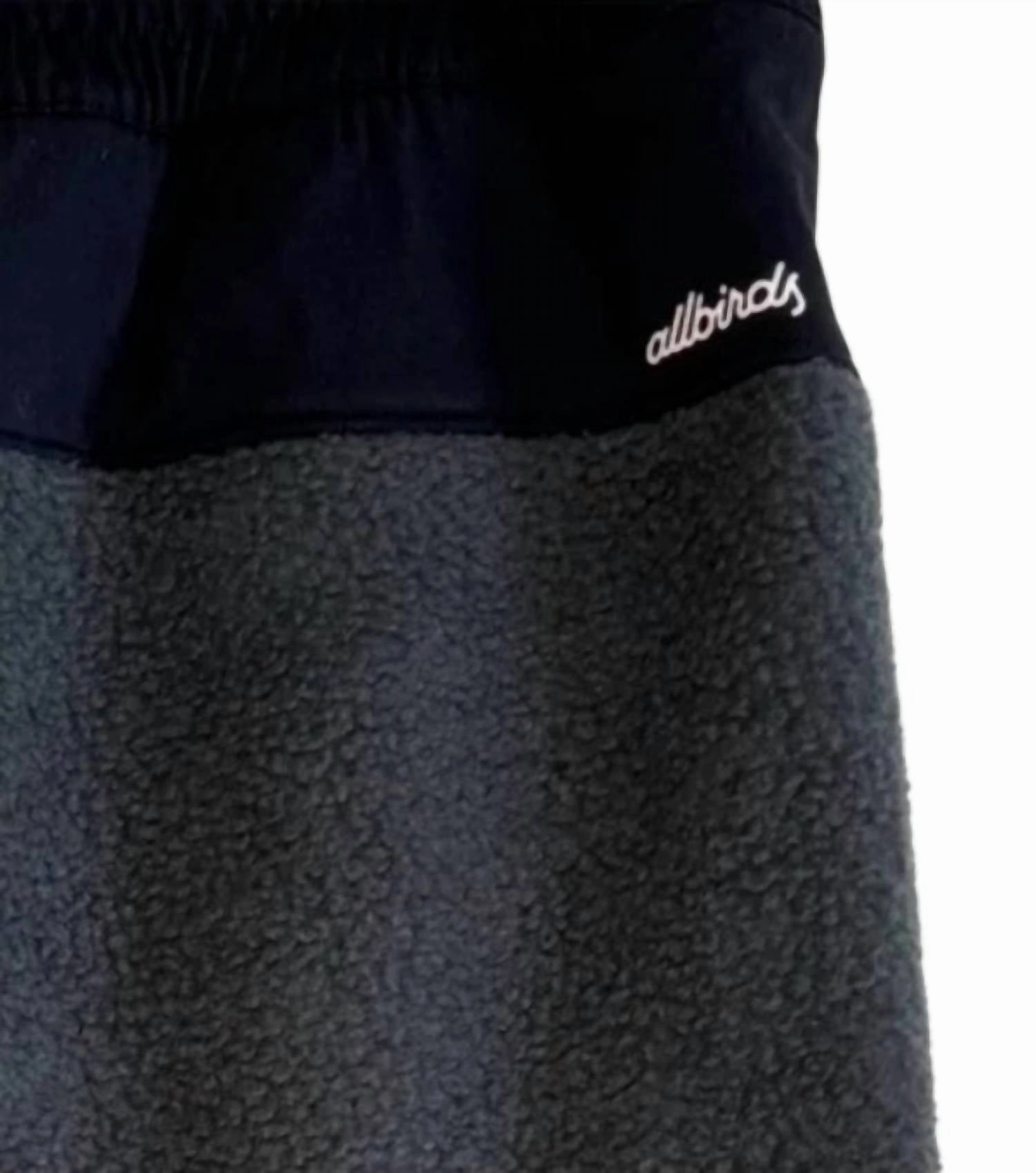 Fluff Fleece Wool Joggers Sweatpants In Natural Black