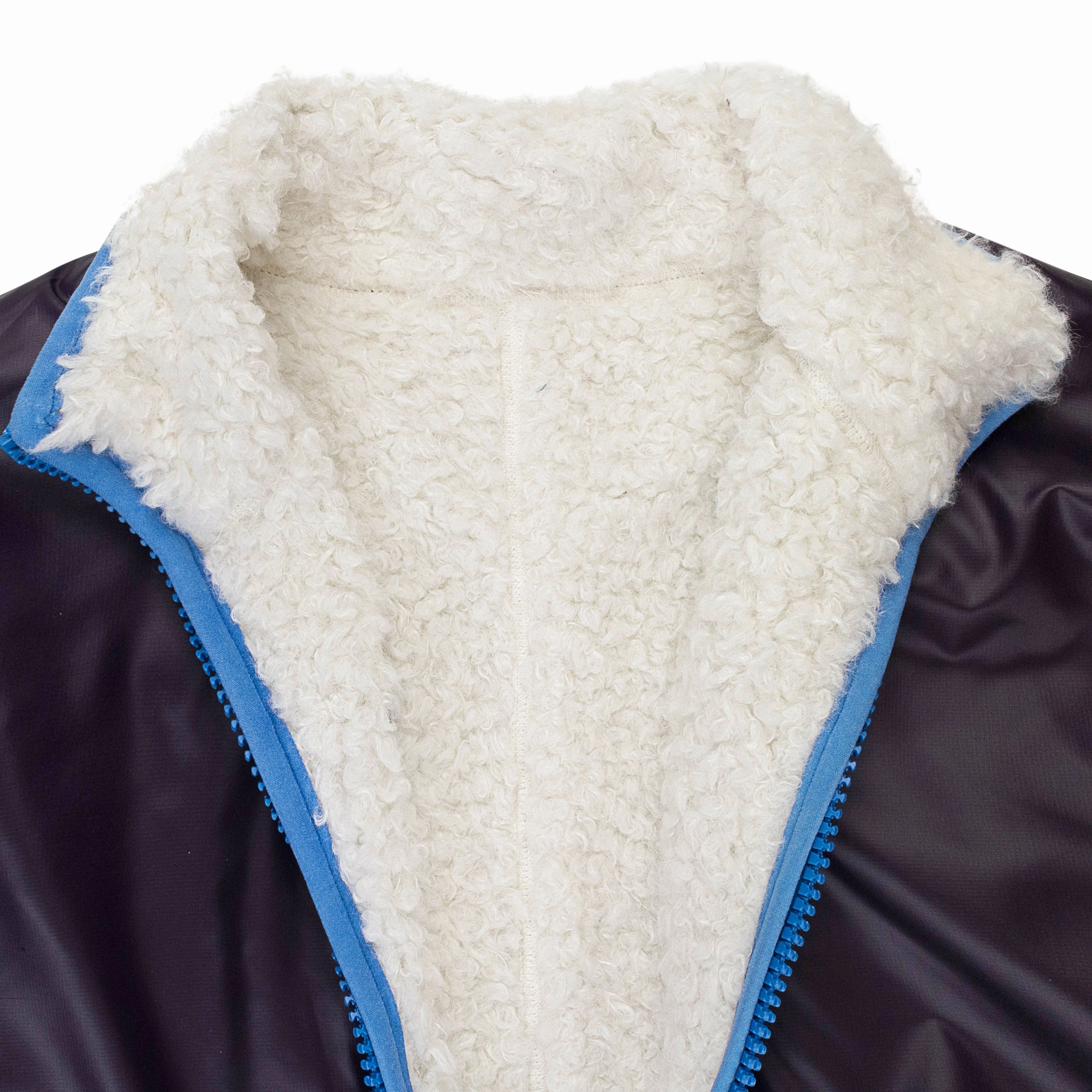 FRONT ZIP SHERPA IVORY WORK JACKET