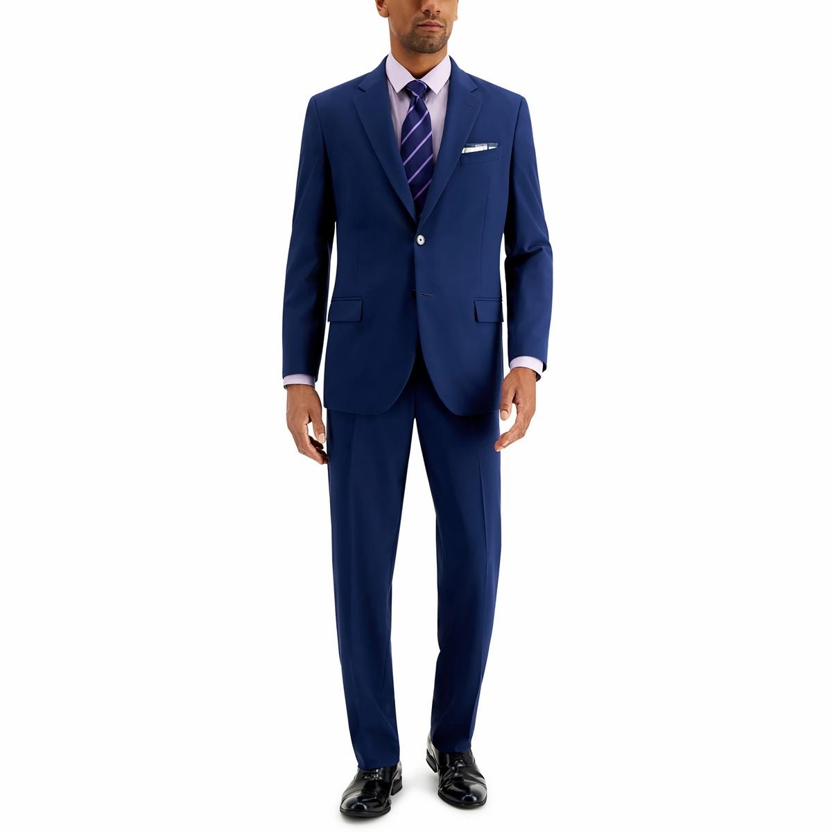 Gaff Mens Stretch Polyester Two-Button Suit