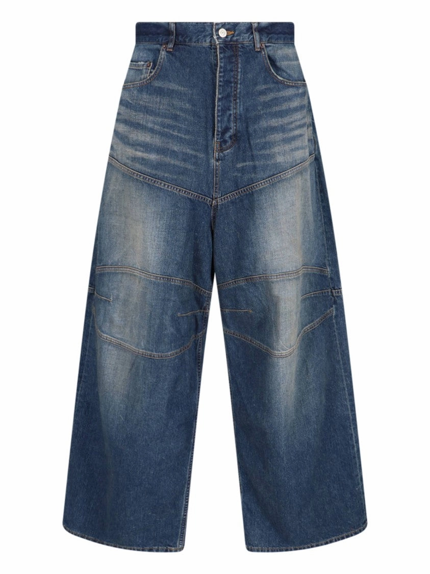 George V" Baggy Jeans  Blue
