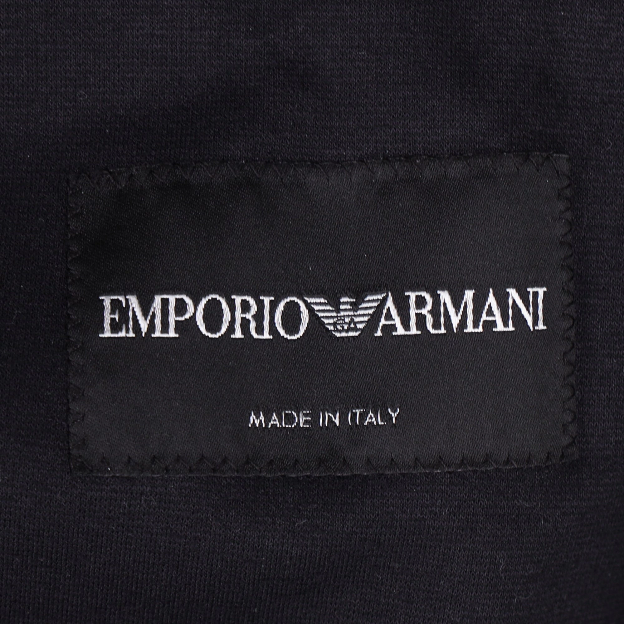 Giorgio Armani Double-Breasted Suit Jacket in Navy Blue Wool