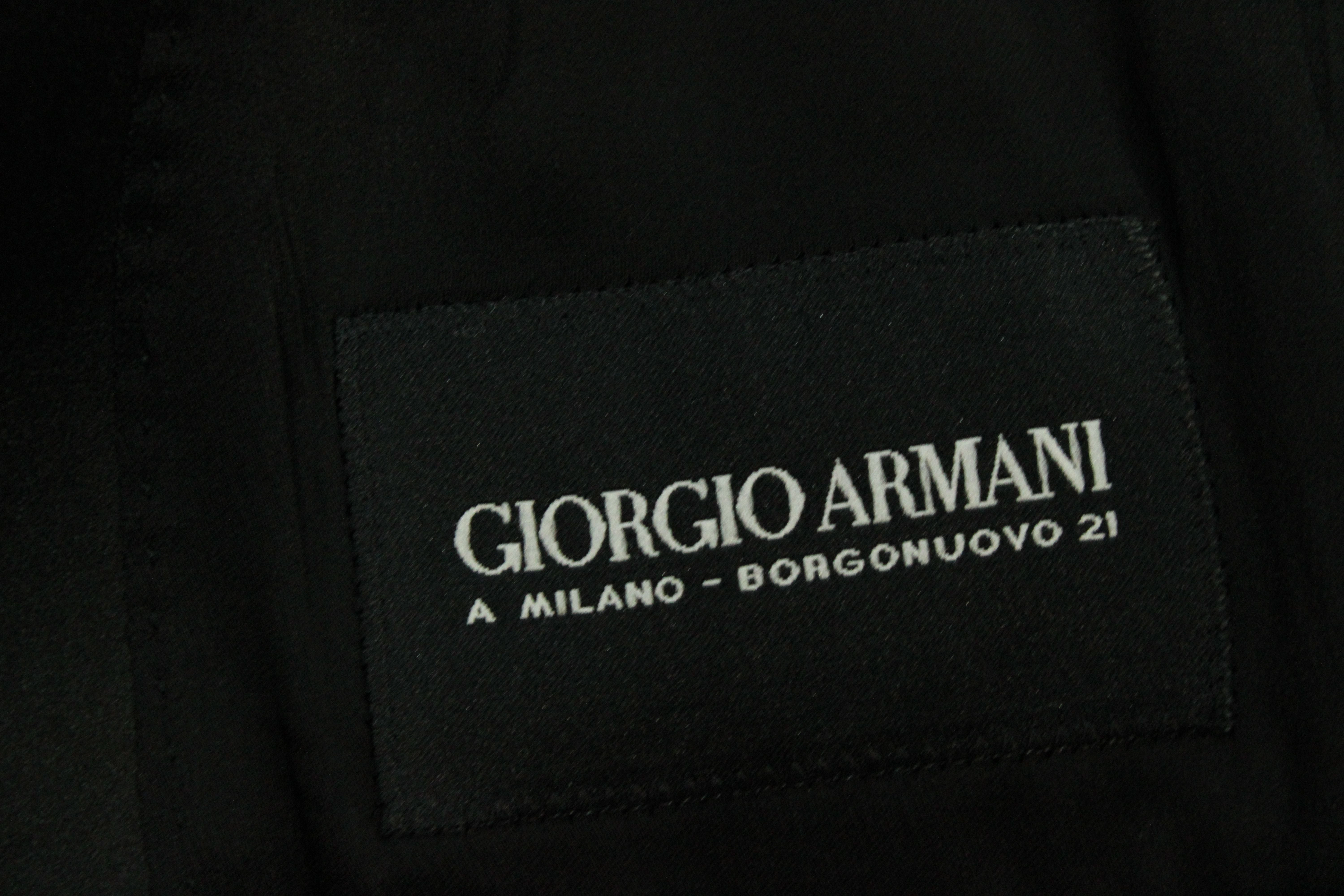 Giorgio Armani Soho Tuxedo in Black Wool